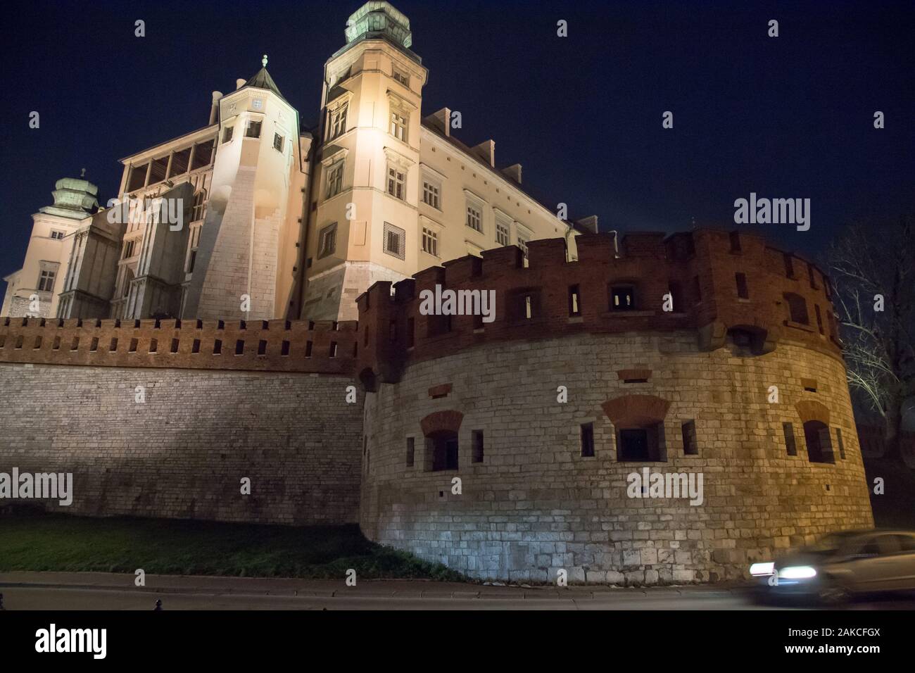 Gothique Renaissance Château Royal de Wawel à Cracovie Vieille Ville inscrite au Patrimoine Mondial de l'UNESCO à Cracovie, Pologne. 20 novembre 2019 © Wojciech Strozyk / Al Banque D'Images