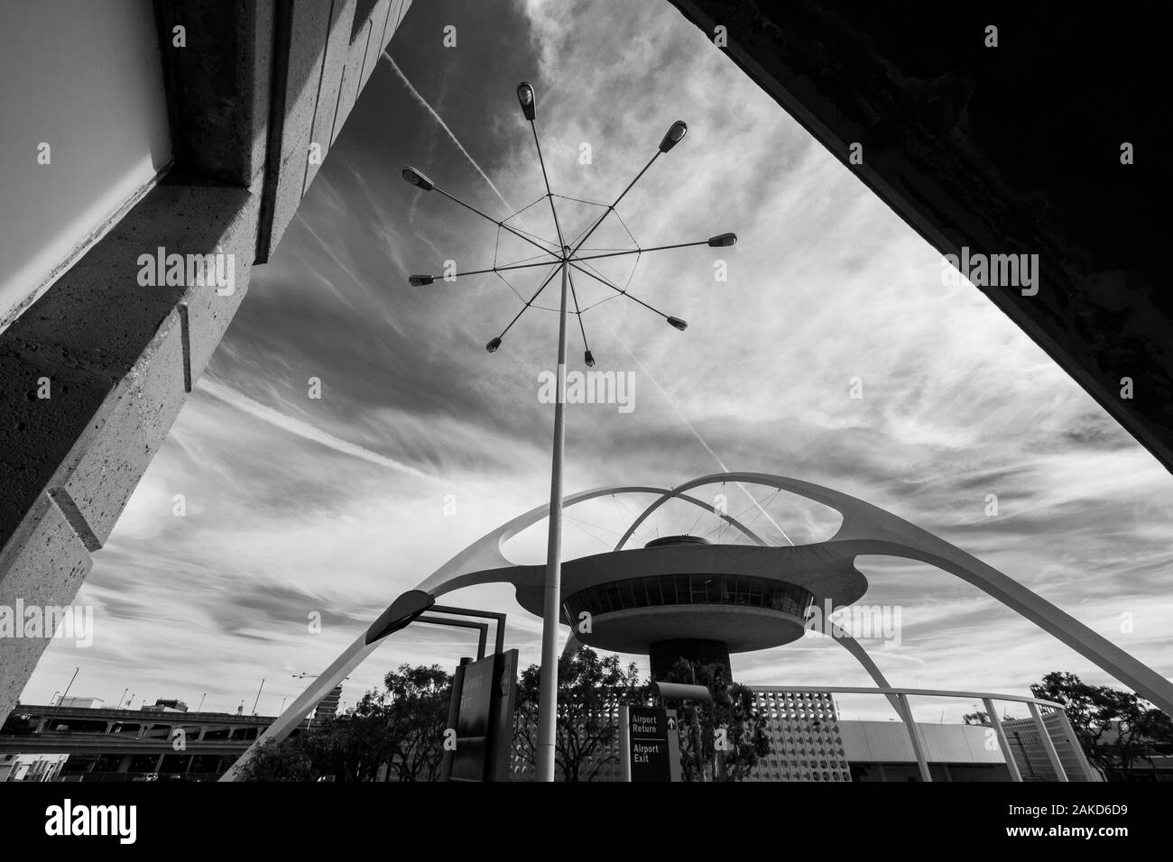 LAX Thème bâtir. L'Aéroport International de Los Angeles - LAX - Los Angeles, Californie, USA Banque D'Images