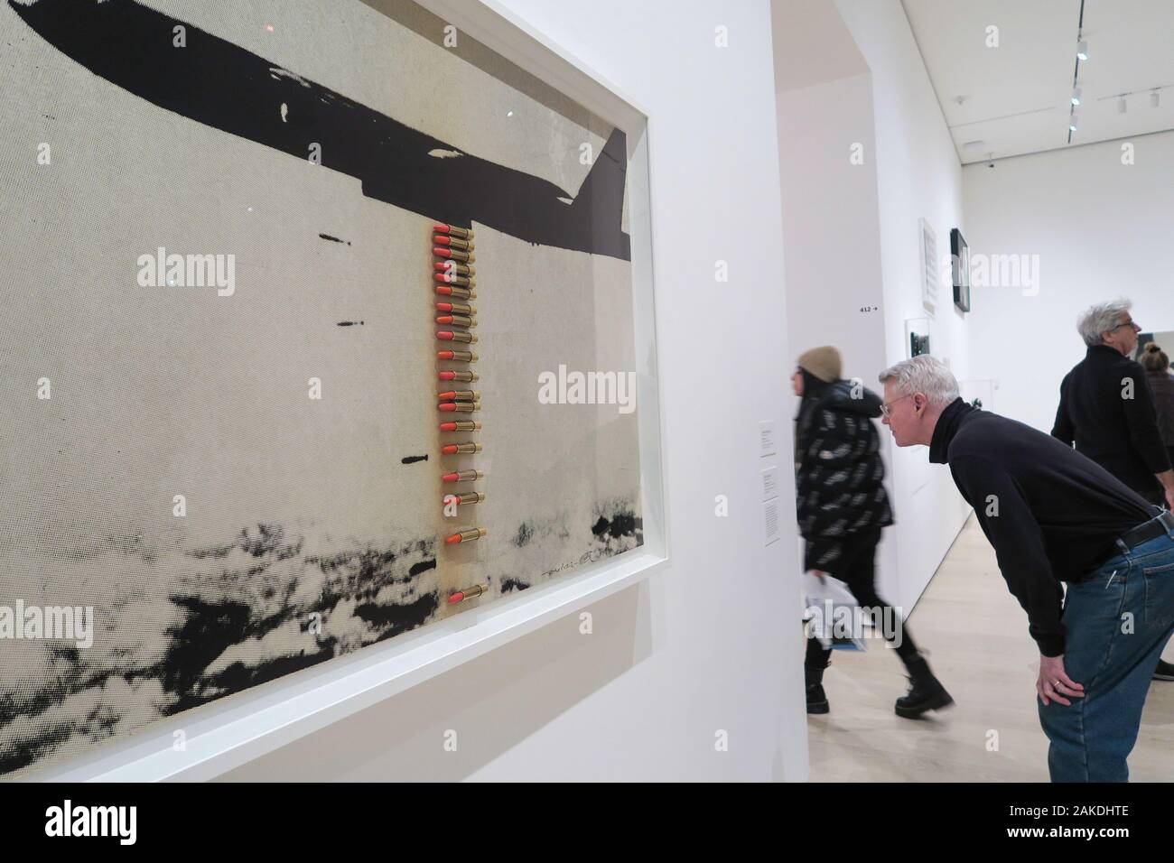 Le Musée d'Art Moderne est un grand succès pour les touristes dans le centre de Manhattan à New York, USA Banque D'Images