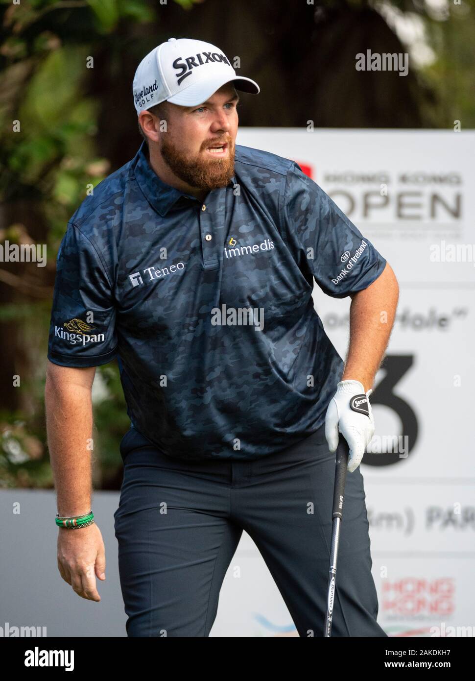 Kowloon, Hong Kong SAR, Chine : 9 janvier 2020. Hong Kong Open Golf Tour . Shane Lowry de l'Irlande sur le 13e tee durant la première manche du fusil de Hong Kong Open.Alamy live news/Jayne Russell Banque D'Images