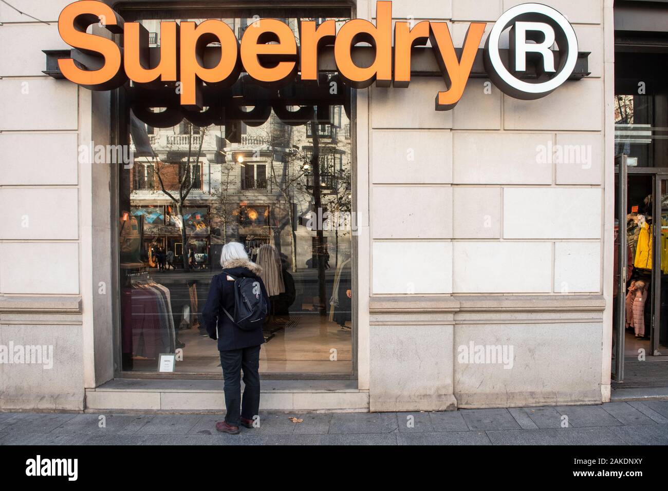 La marque de vêtements Superdry store vu en Espagne Photo Stock - Alamy