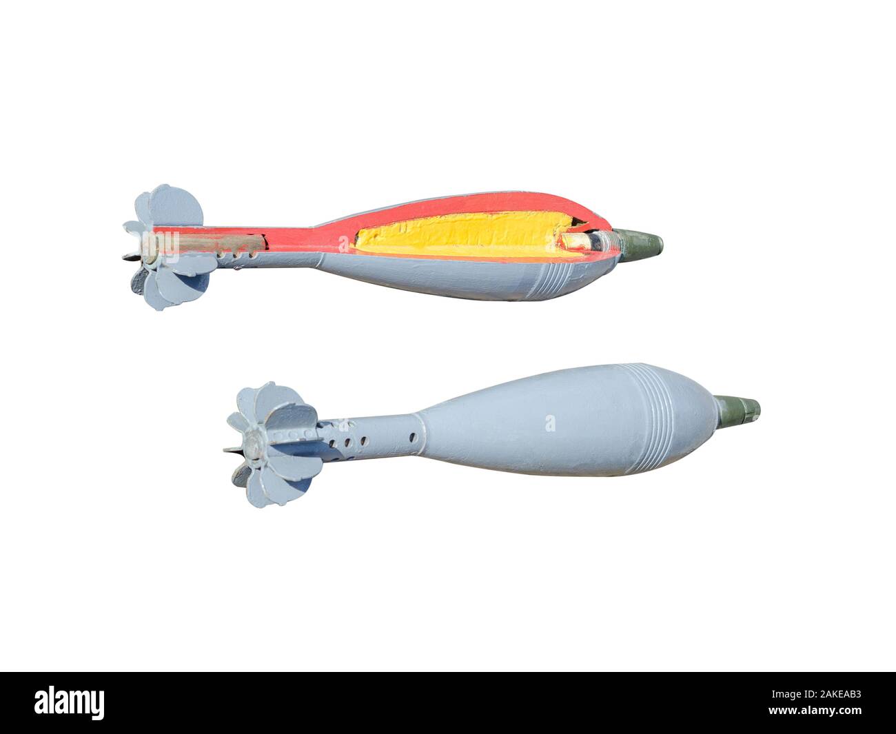 L'Anti tank lance-grenades isolé sur fond blanc. Banque D'Images