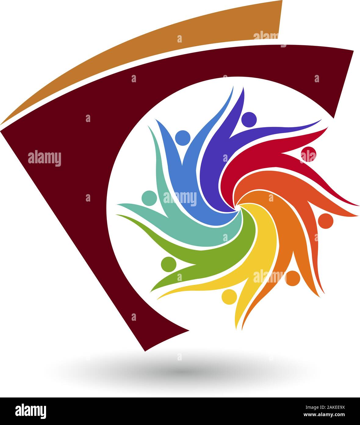 logo peuples Banque D'Images