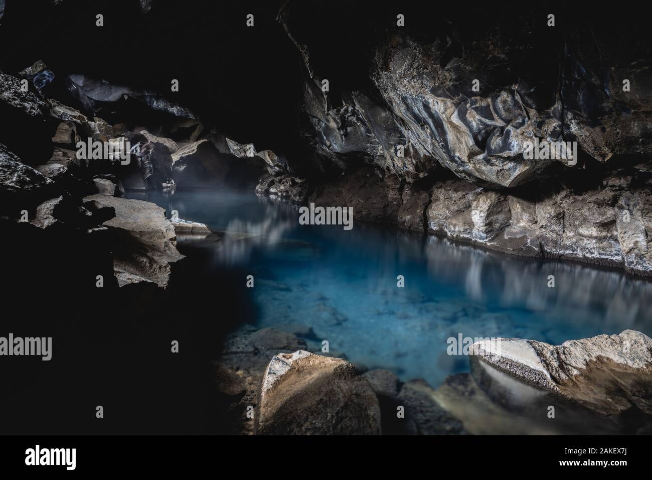 Grotte de Grotagja jeu des trônes, Jon Snow et Ygritte Banque D'Images