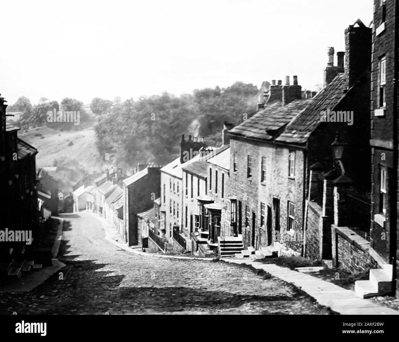 Cornforth Hill, Richmond, Yorkshire au 1940/50s Banque D'Images