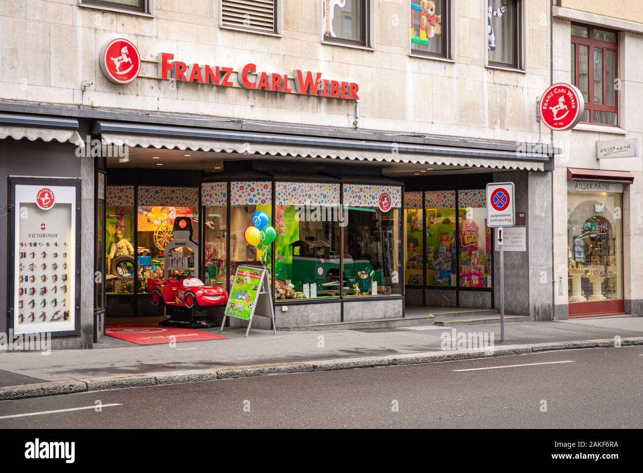 Boutique Franz Carl Weber à Bâle Photo Stock - Alamy