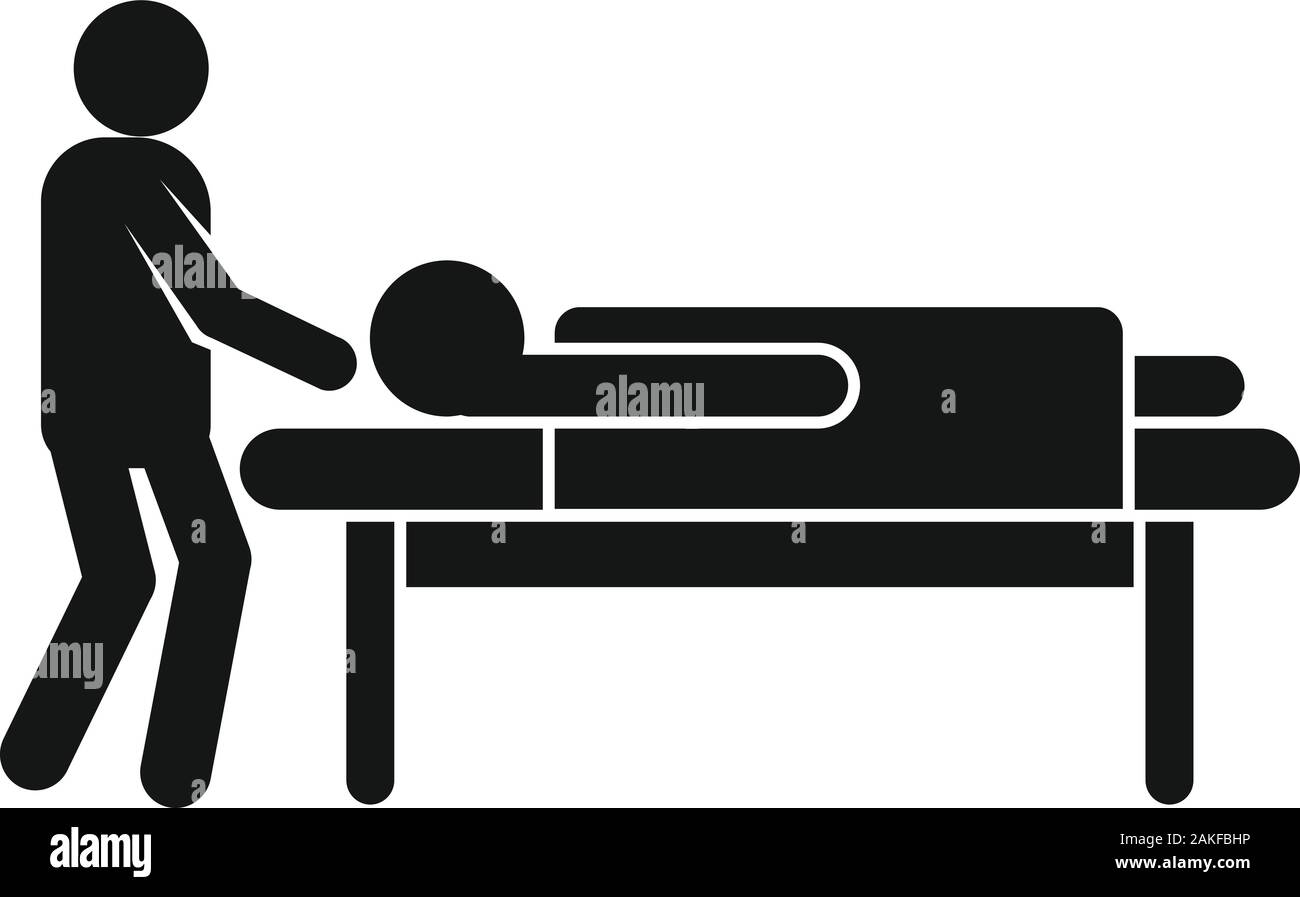 L'icône de l'hôpital de soins infirmiers. Simple illustration de soins infirmiers de l'hôpital pour l'icône vecteur web design isolé sur fond blanc Illustration de Vecteur