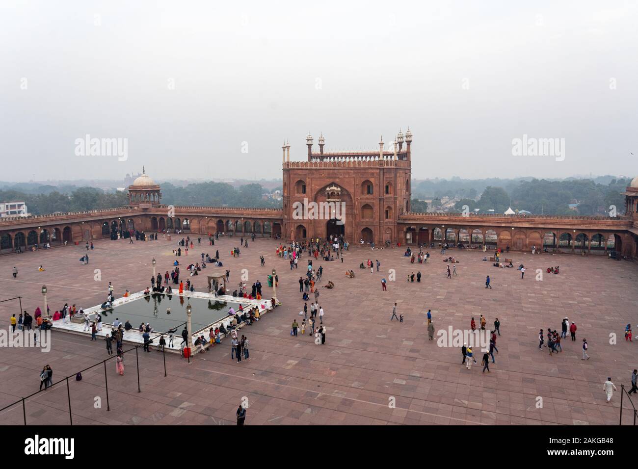 Jama Masjid dans la vieille ville de Delhi, Inde Banque D'Images