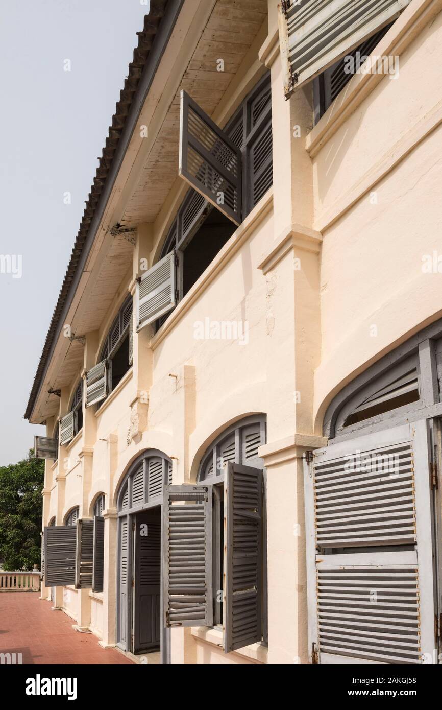 Côte d'Ivoire, Grand Bassam, le Musée du Costume National vieille maison coloniale Banque D'Images
