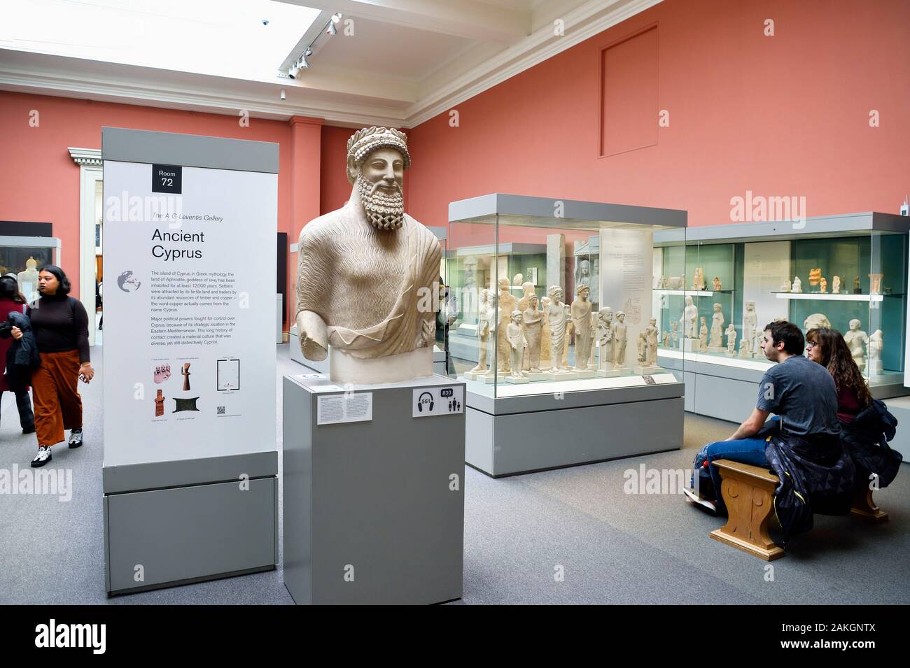 Royaume-uni, Londres, Bloomsbury, le British Museum, galerie de la Chypre antique Banque D'Images