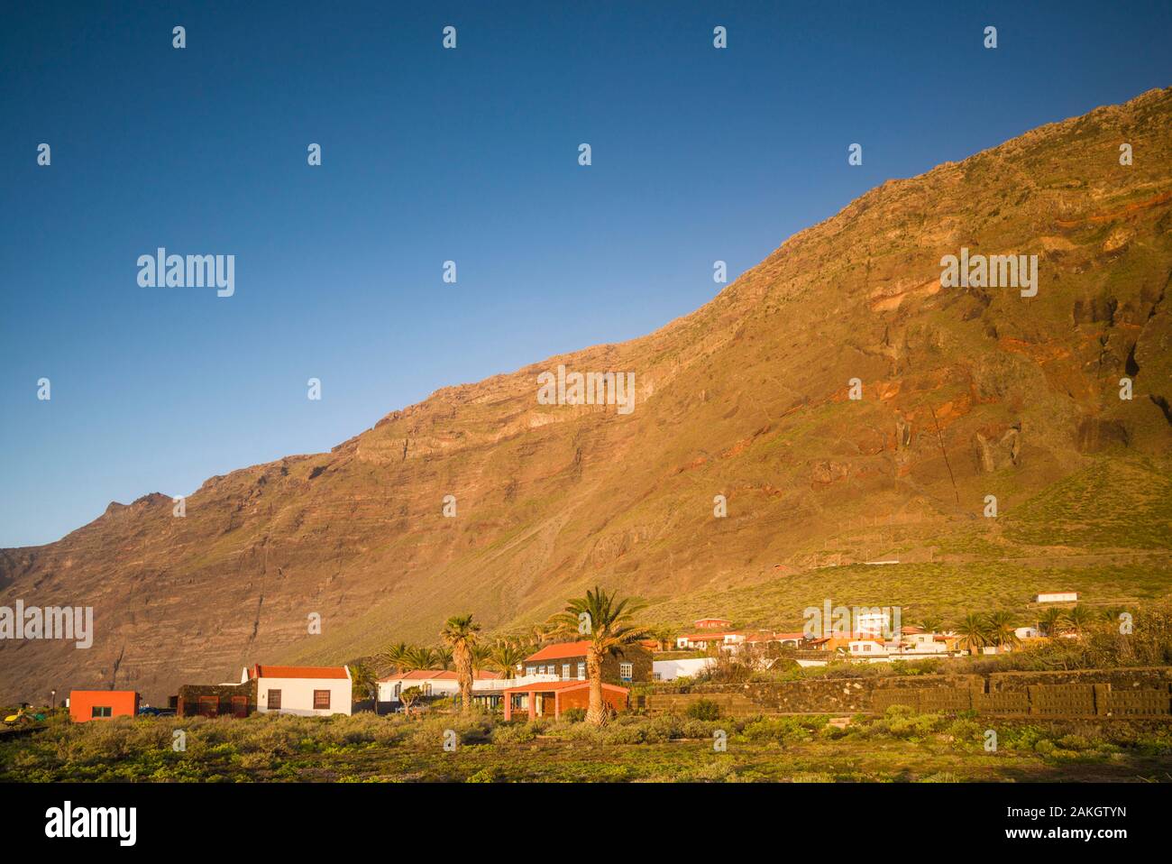 Espagne, Canaries, El Hierro, l'île de Las Puntas, village Banque D'Images