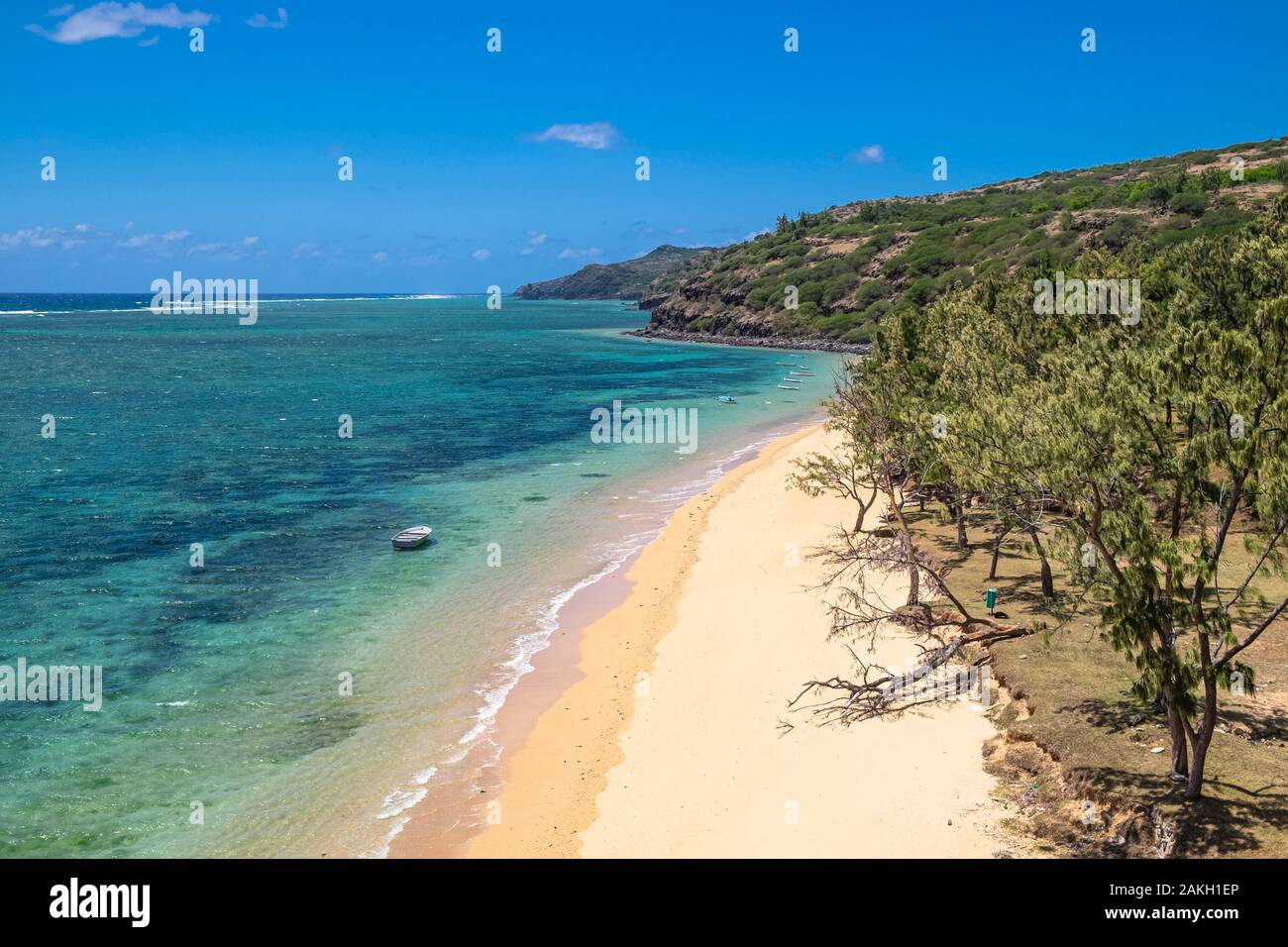 L'Ile Maurice, l'île Rodrigues, Baladirou cove Banque D'Images