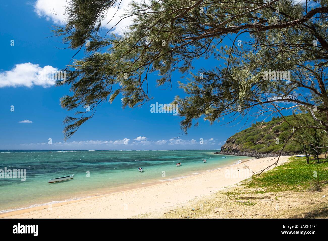 L'Ile Maurice, l'île Rodrigues, Baladirou cove Banque D'Images