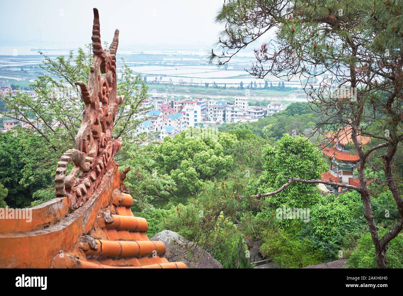 Houyou Dongtian Rock Park, Fujian, Chine Banque D'Images