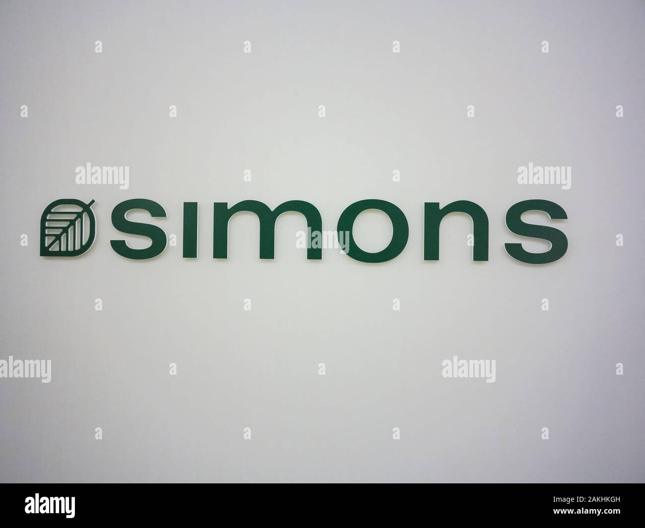 L'ALBERTA, CANADA - LE 20 SEPTEMBRE 2014 : La Maison Simons a conserver dans l'Alberta, Canada. C'est un détaillant de mode au Canada, fondée à 1840. Banque D'Images