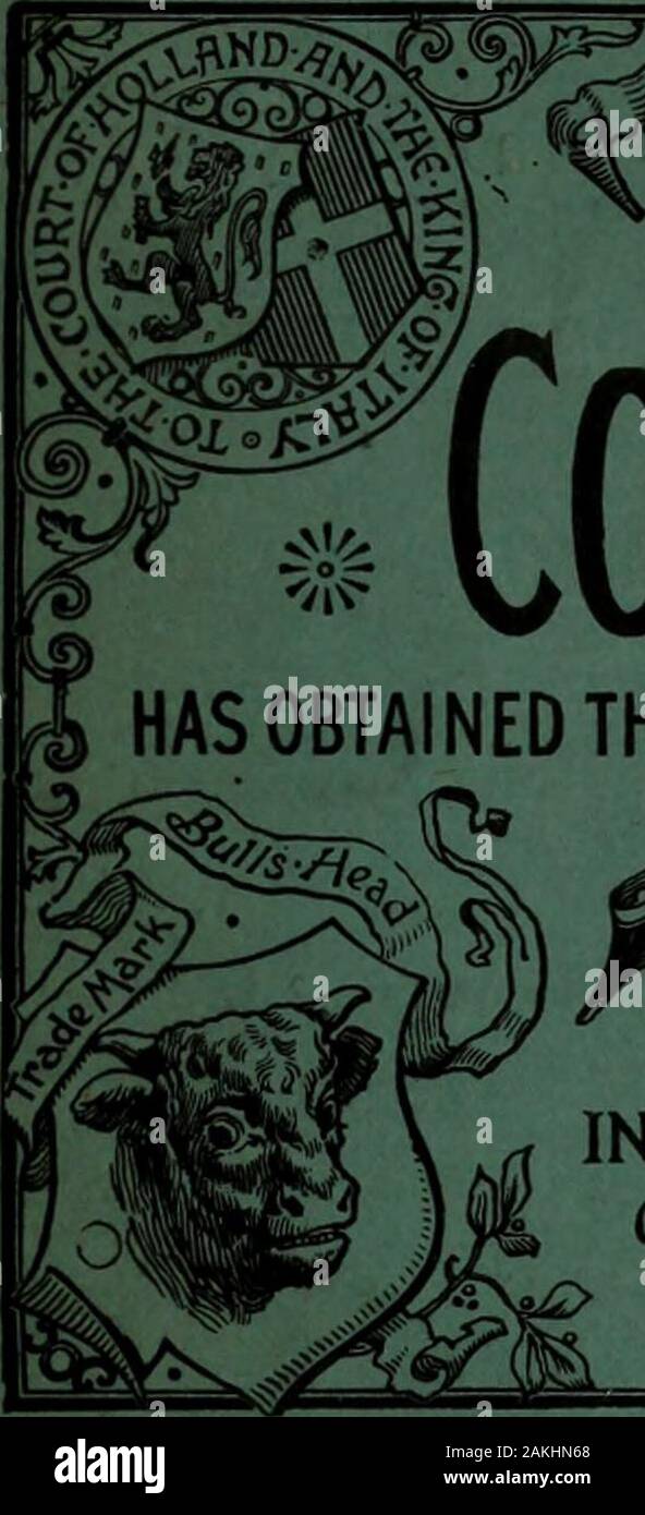 Canadian Grocer Janvier-juin 1898 . COLMANS MUSTARD A OBTENU LE PLUS HAUT PRIX ET HONNEURS INÉGALÉE À TOUTES LES PRINCIPALES EXPOSITIONS INTERNATIONALES SEULEMENT-PARIS 1878 MÉDAILLE D'OR DEUX •^LSINTERNATIONAL JVVED -EXPOSITION SANTÉ LONDRES 1584 (r- ?ri$e ftfiddl Jondon.l562&gt ; ktk seulement Sil^^r ?cadi aris.lS75seulement^edal Dublin. 1S65. #  W (Qpand Jold^^oscflW edal.^ lS&X6 W7 ?/ Fromage Impériale a marqué 100 points la perfection une propreté absolue raconte toute l'histoire. Vous pouvez-pas de fromage parfait comme Imperial si l'un particleof la saleté entre dans sa composition. À travers tous les processus de champ ma Banque D'Images