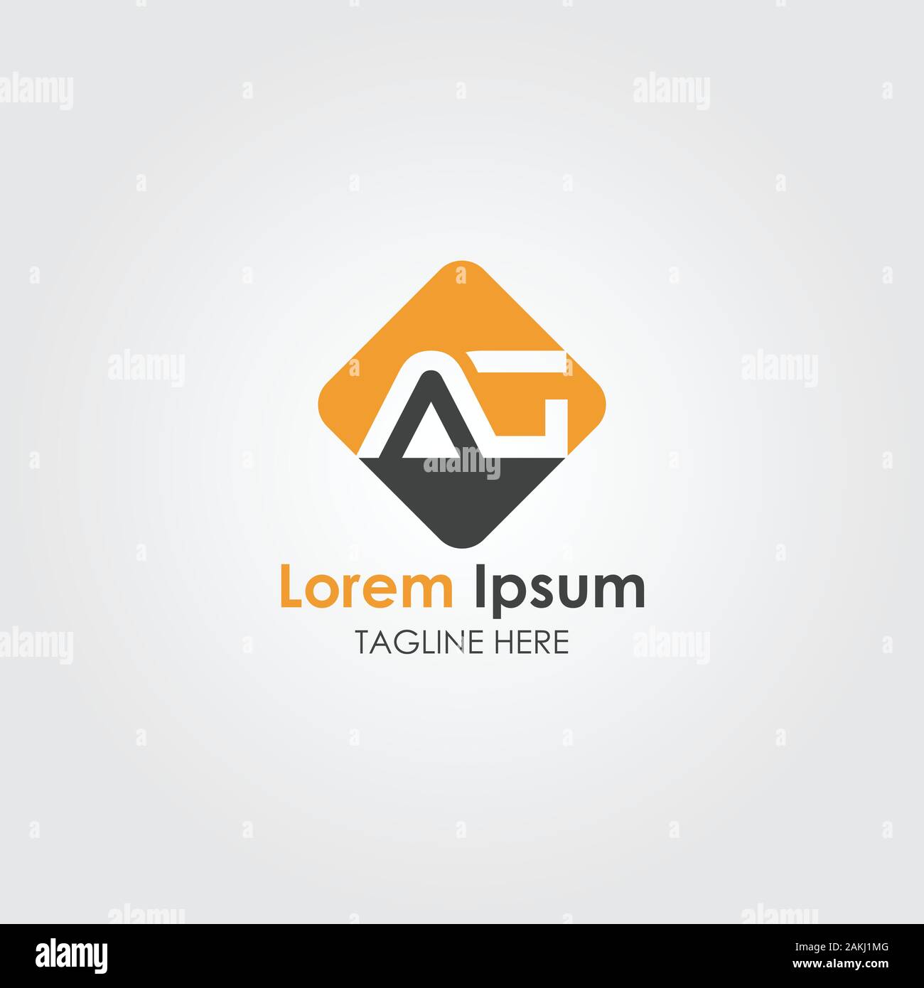Lettre initiale AG avec logo Entreprise moderne créative Typographie Vector Modèle. Creative Résumé Lettre AG Logo Design Illustration de Vecteur