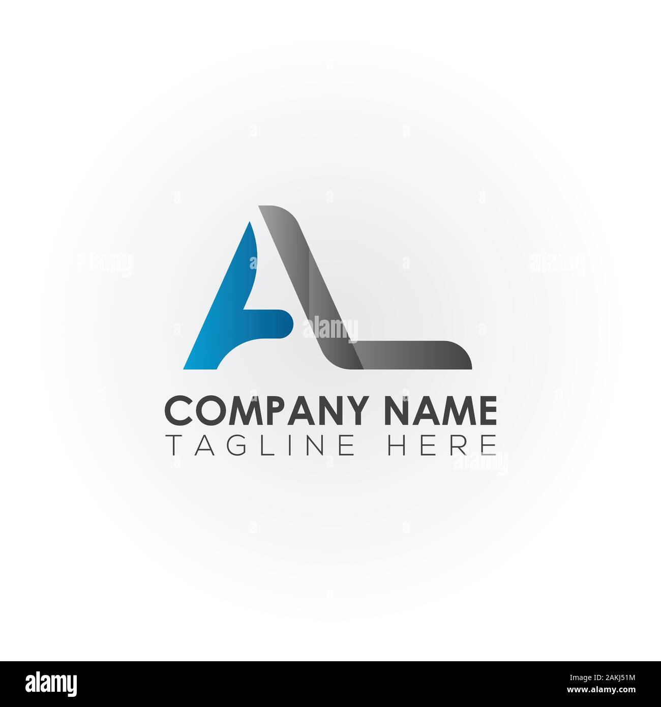 AL initiale Lettre d'affaires moderne créative avec Logo Typographie Vector Modèle. Résumé de création logo Lettre al vecteur. Illustration de Vecteur