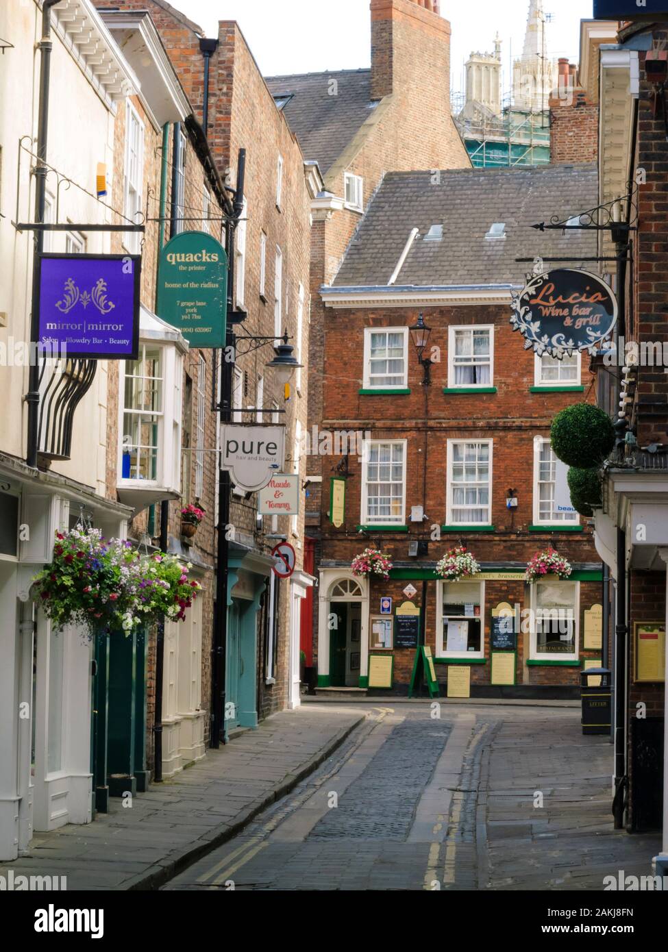 Grape Lane York Yorkshire Angleterre Banque D'Images