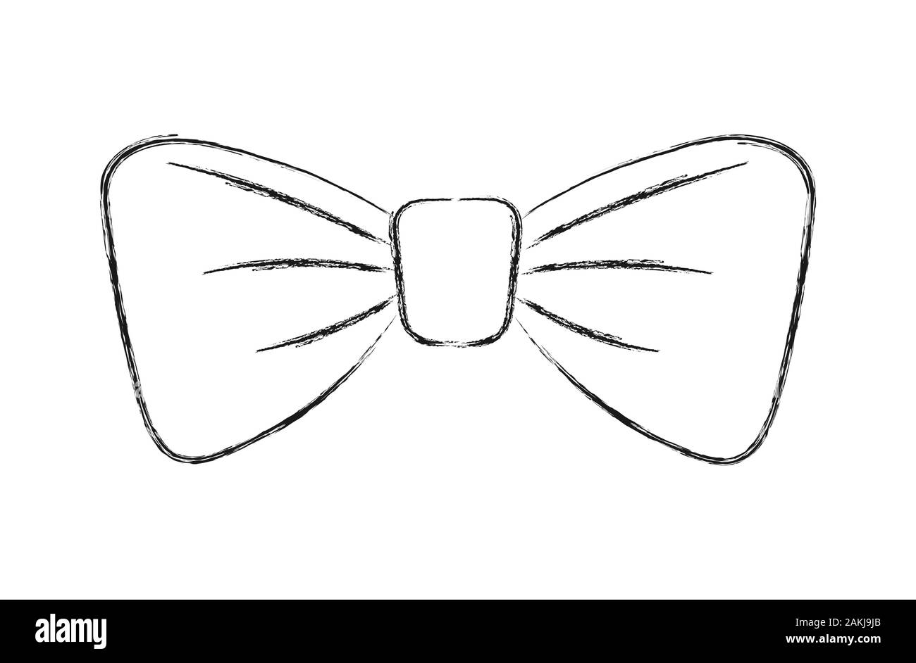 Noeud papillon dessin Banque d'images vectorielles - Alamy