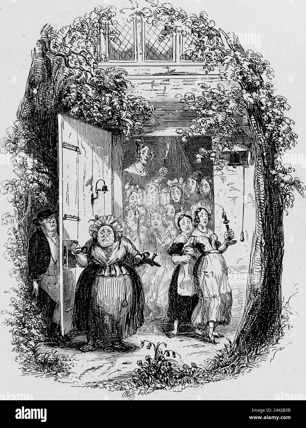 Travaux publics . onthswarning sur place. Entendez-vous, cook ? Dit la dame abbesse, emboutissage herfoot avec impatience. Ne pas vous entendre votre missis, cook ? A déclaré que les trois enseignants. Ce qu'une chose que cook est l'effronté ! Dit le thirtyboarders. Le malheureux cuisinier, donc fortement recommandé, une avancée, et deux stepor holding sa bougie juste où il herfrom ont empêché de voir quoi que ce soit, a déclaré qu il y avait rien là,et il doit avoir été le vent. La porte était simplement d'être fermé en conséquence quand un pensionnaire, qui hadbeen peeping entre les charnières, configurer un peur de crier,qui a appelé bac Banque D'Images