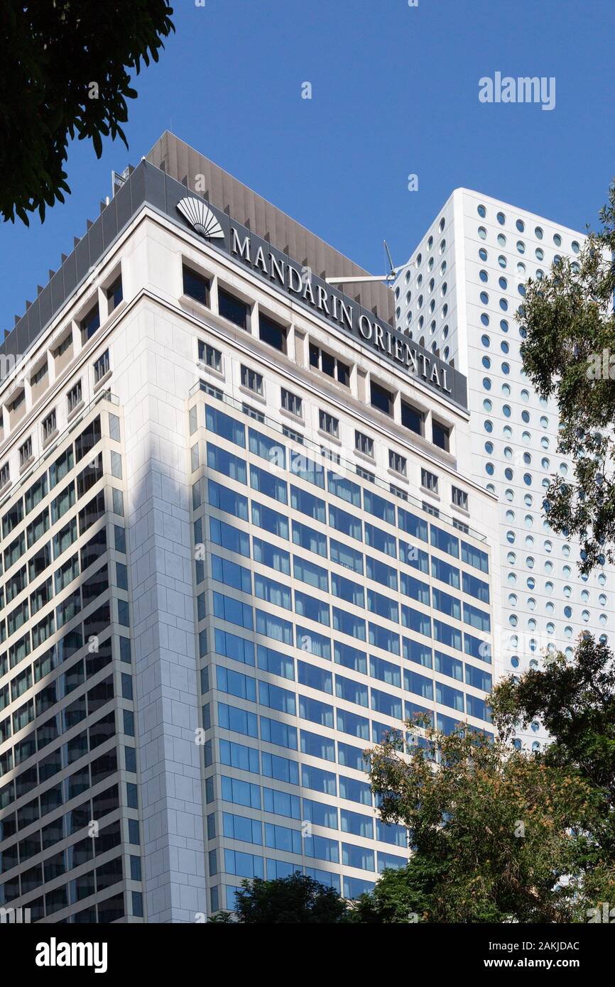 Le luxueux hôtel Mandarin Oriental, Hong Kong Asia Banque D'Images