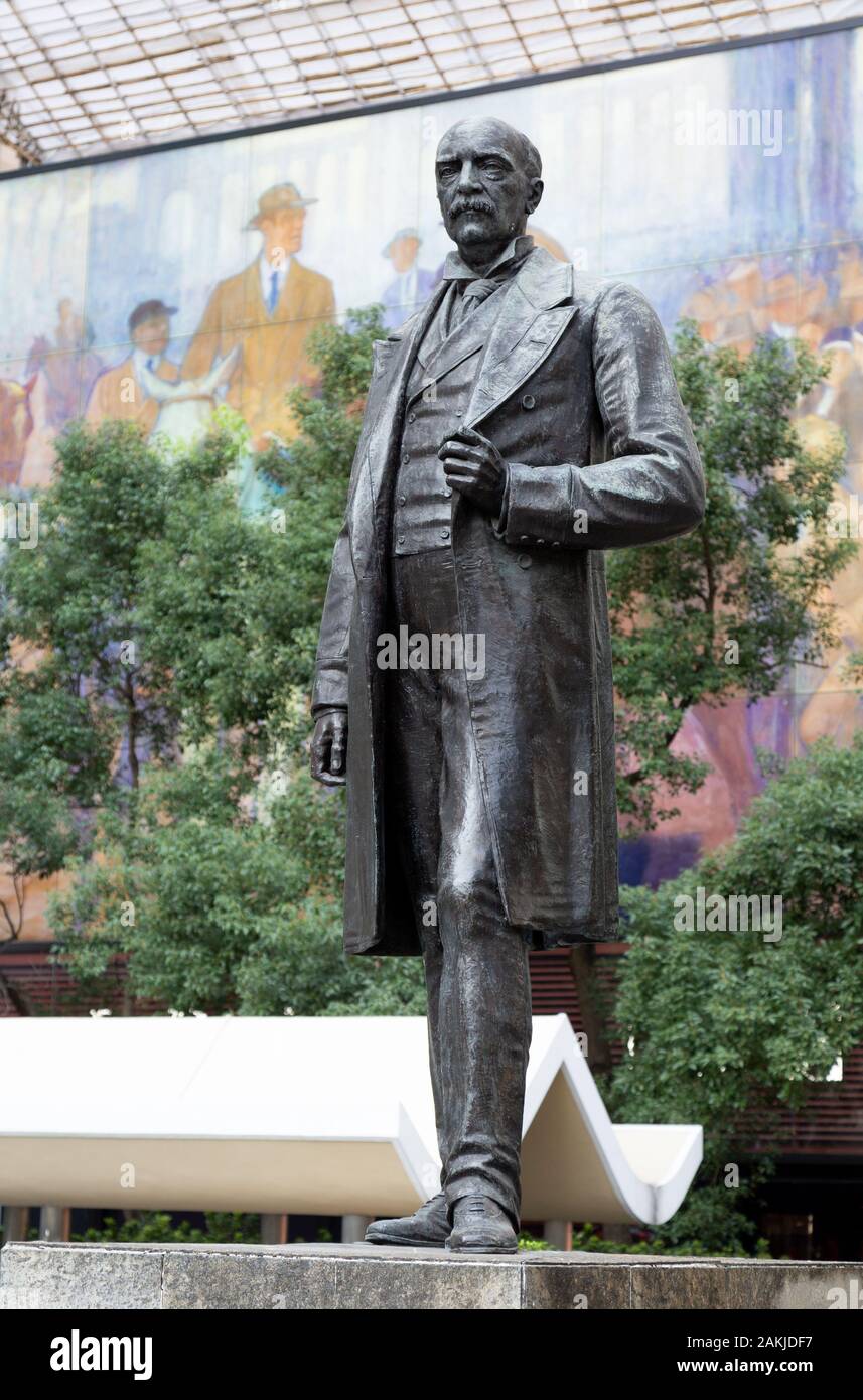 Statue De Sir Thomas Jackson, Place De La Statue, Quartier Central, Hong Kong Asie Banque D'Images