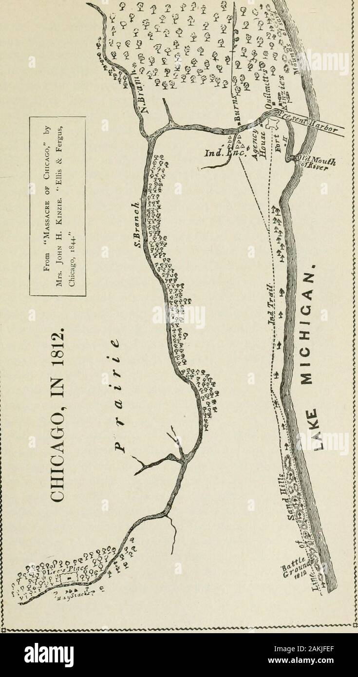 L'Illinois, historiques et statistiques, comprenant les faits essentiels de sa plantation et de croissance en tant que province, comté, territoire, et stateDerived à partir de la plus authentique des sources, y compris les documents originaux et papersTogether avec tableaux statistiques soigneusement préparées . inaccoutumé férocité, au début de la mor-ning, par Tecumseh avec une force supérieure. Après une obstinateand concours sanglant, l'ennemi a été repoussé et chassé de la ; toutefois pas sans infliger de graves pertes sur theAmericans, 37 d'entre eux ayant été tués, 25 et 126 mortellement seri-ment blessés. Les pertes indiennes étaient encore plus grande Banque D'Images