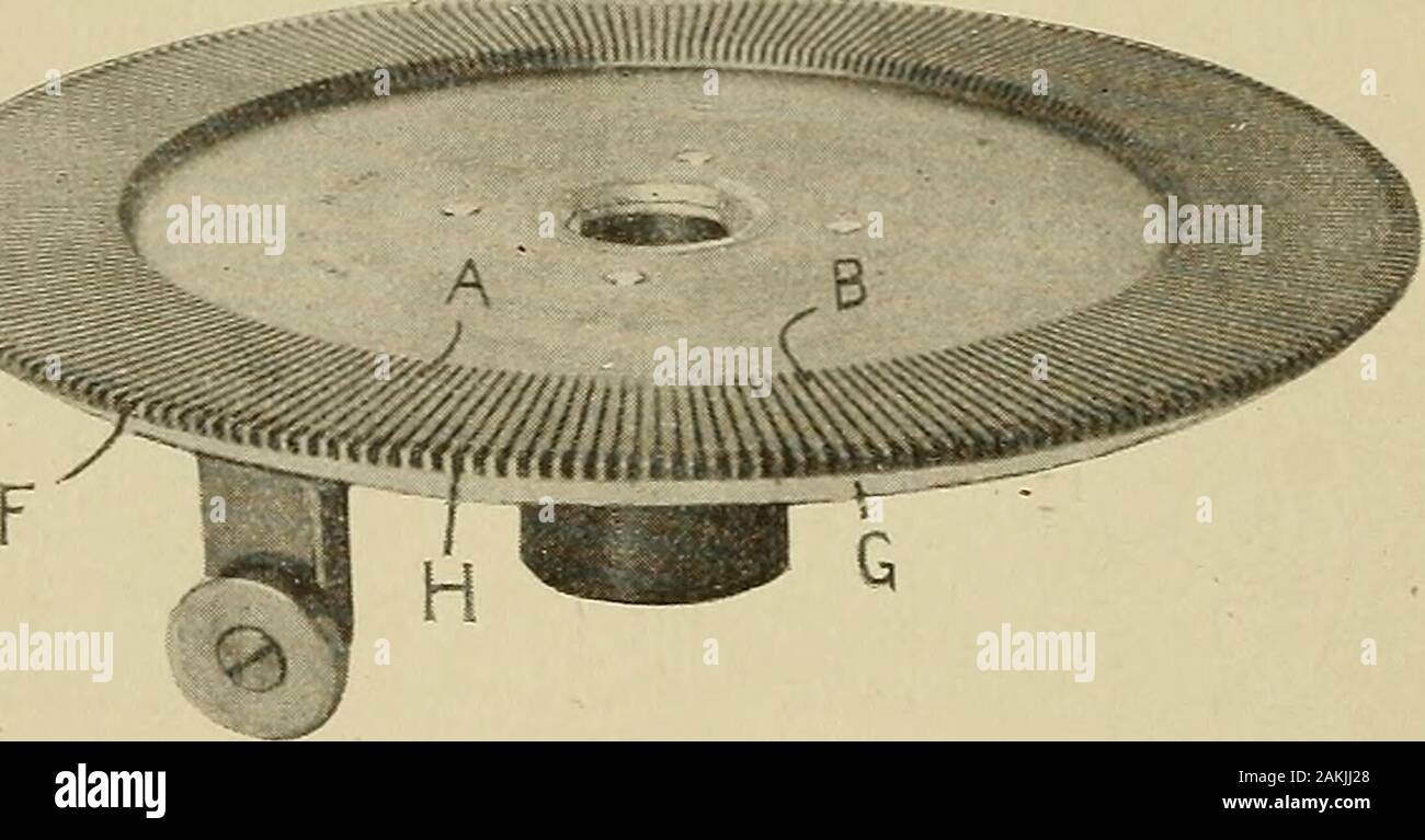 Cyclopedia of textile travail : une bibliothèque de référence générale sur le coton, de laine et de fils de laine peignée, tissage, fabrication de la conception, de la chimie et de teinture, de finition, le tricot, et les visages de travail sujets . doit être très doux,et devrait entrer en contact avec l'aiguille près de la culasse,qui devrait être une belle exécution de monter au cercle formé par les cames. X13 100 KNITTING La première montée sur le lieu ouvre la came de verrouillage de l'aiguille, et devraient faire partie d'obtenir tous les loquets ouverts avant d'atteindre le yarnguide, mais relativement plus courte que la montée sur le cadran de la came. Thestitch came doit être un Banque D'Images