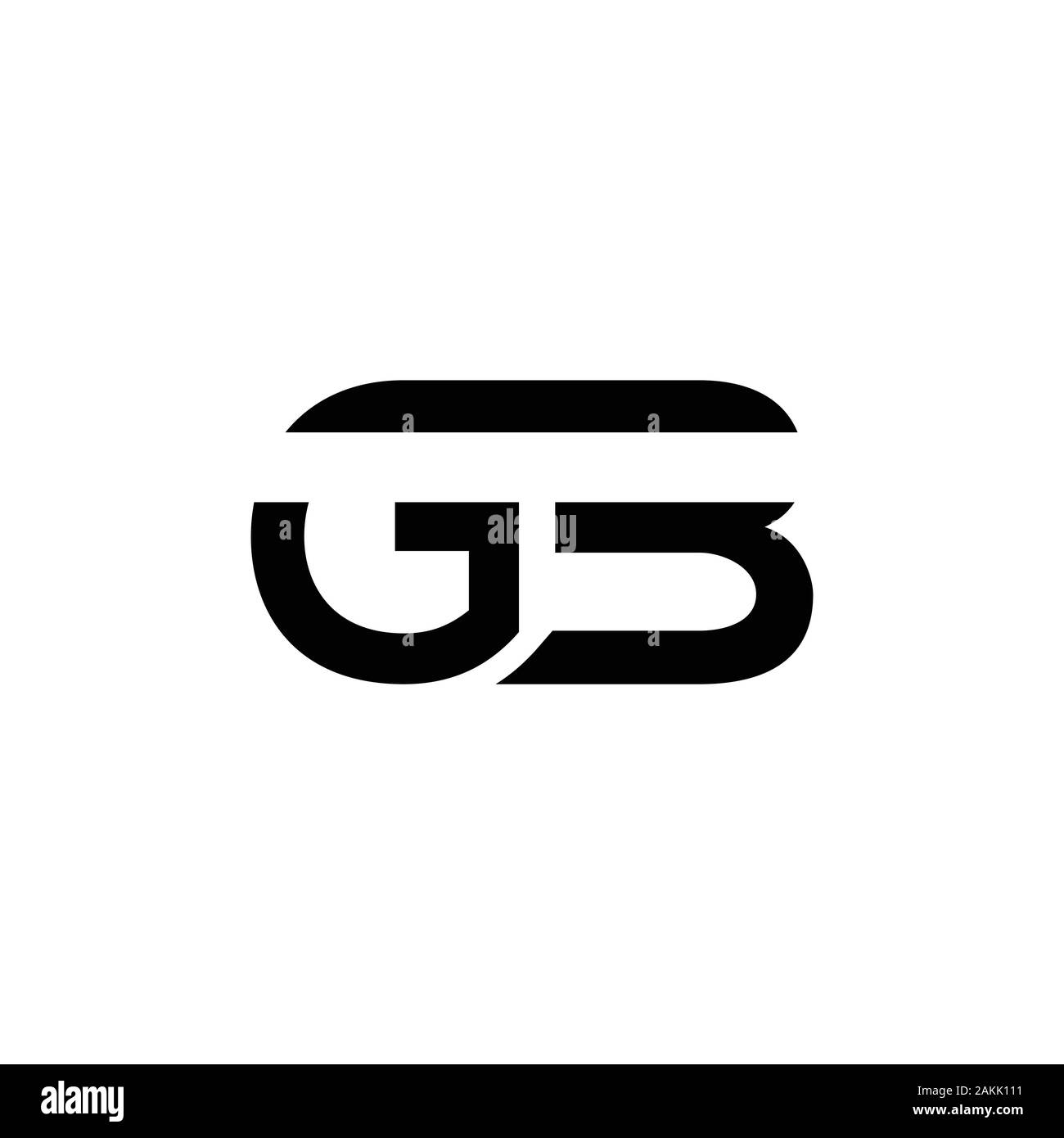 Lettre initiale GO Logo mixte. Go Type lettre modèle vecteur de conception de logo. Résumé Lettre GO Logo Design Illustration de Vecteur