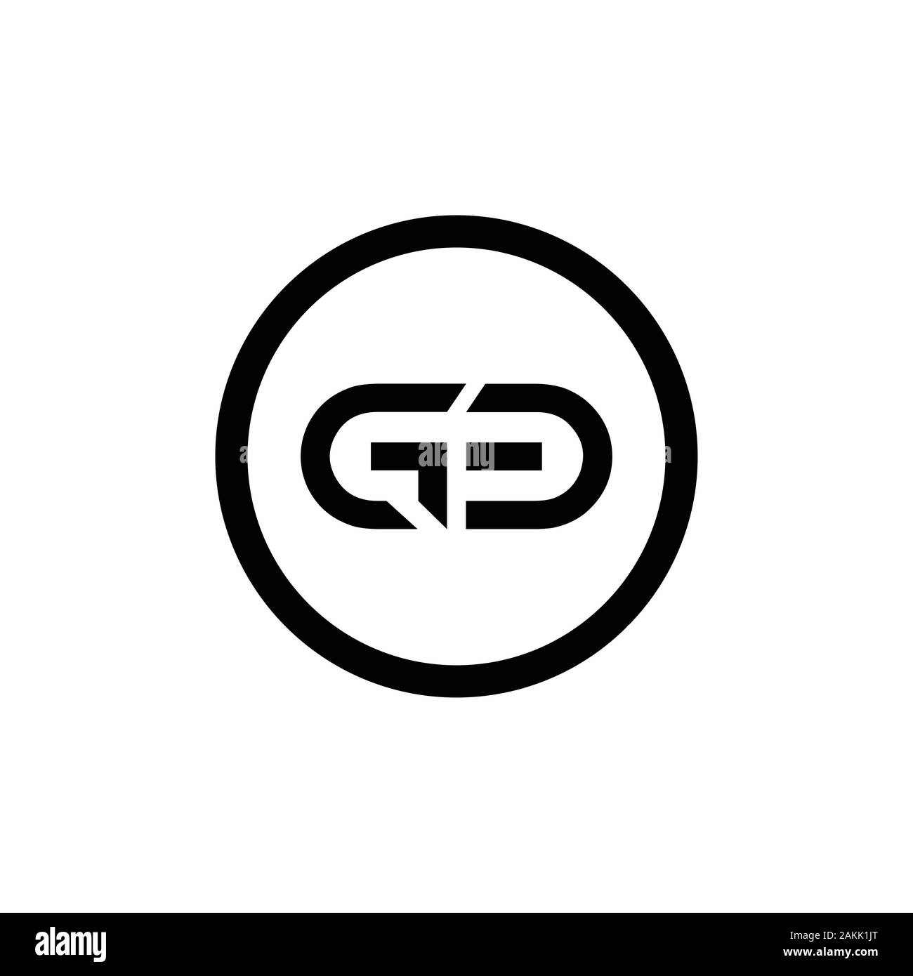 Lettre initiale GO Logo mixte. Go Type lettre modèle vecteur de conception de logo. Résumé Lettre GO Logo Design Illustration de Vecteur