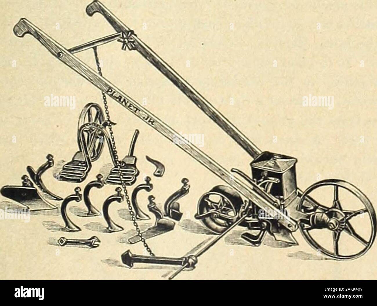 Farquhar's garden : annuel 1918 . Et PERCER SEEDER, WHEELHOE, cultivateur et charrue. Équipement : une paire de 45 pouces, houes, trois dents Cultivateur Charrue,un jardin, une feuille de protection. Prix, remplir, S17.00. N° 14. Chambre DOUBLE ET SIMPLE DISQUE DE ROUE, HOE-CULTI VATOR et labourer. Équipement : un ensemble de disque des houes, des charrues une paire, une paire 3-prongcultivator les dents, deux élévateurs de feuilles. Prix, 12,50 $. N° 25. HILL ET COMBINÉ Semoir Semoir, DOUBLEAND seule roue dentelée, cultivateur et charrue. Équipement : une paire de 6-pouces houes, quatre dents cultivateur, onepair charrues, deux gardes de la feuille, un marqueur. Prix, complet, 20,00 $. Pas de Banque D'Images