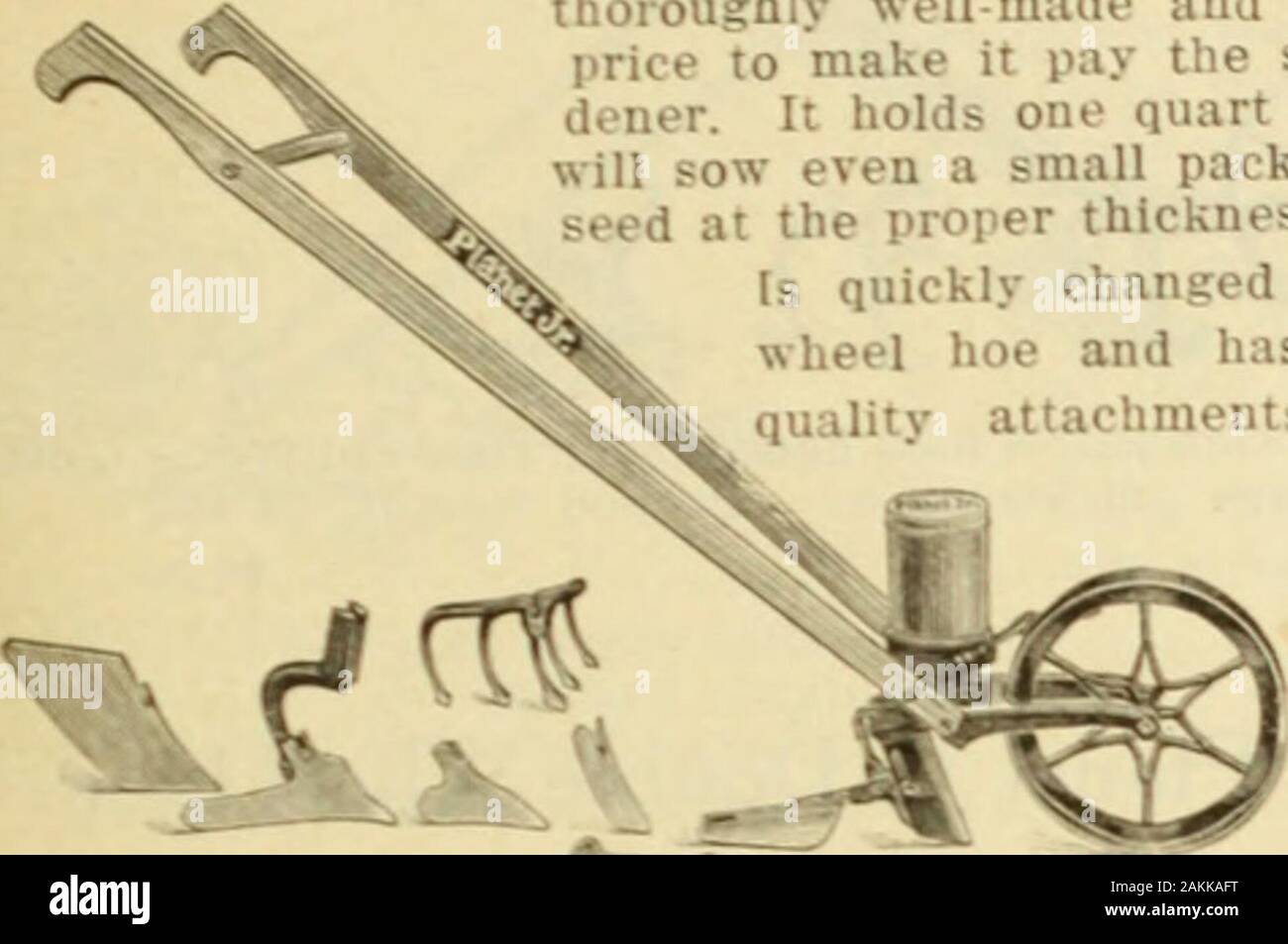 Catalogue Annuel : machines, d'engrais, semences, etc1917 . ades, 10 pouces XA $4.50 14 pouces, coloniale, 4 lames, lO1^ 5,00 pouces 16 pouces, coloniale, 4 lames, 10J4 18mois de chaleur. Prix sujet à changement sans préavis si vous désirez une belle pelouse utilisez nos semences de pelouse, nos os, un rouleau du lest d'eau et d'une tondeuse Coldwell.Cela fait une combinaison qui vous plaira. Vous willwant certains de nos flexible en caoutchouc à l'eau pendant la saison sèche, C. M. WOOLF & CO.. Inc., 1005 B Street, N.W., Washington, D. C. Outils de jardin 3D n°31 Planète andWheel Semoir combiné Jr Hoe : 8,00 $ Banque D'Images