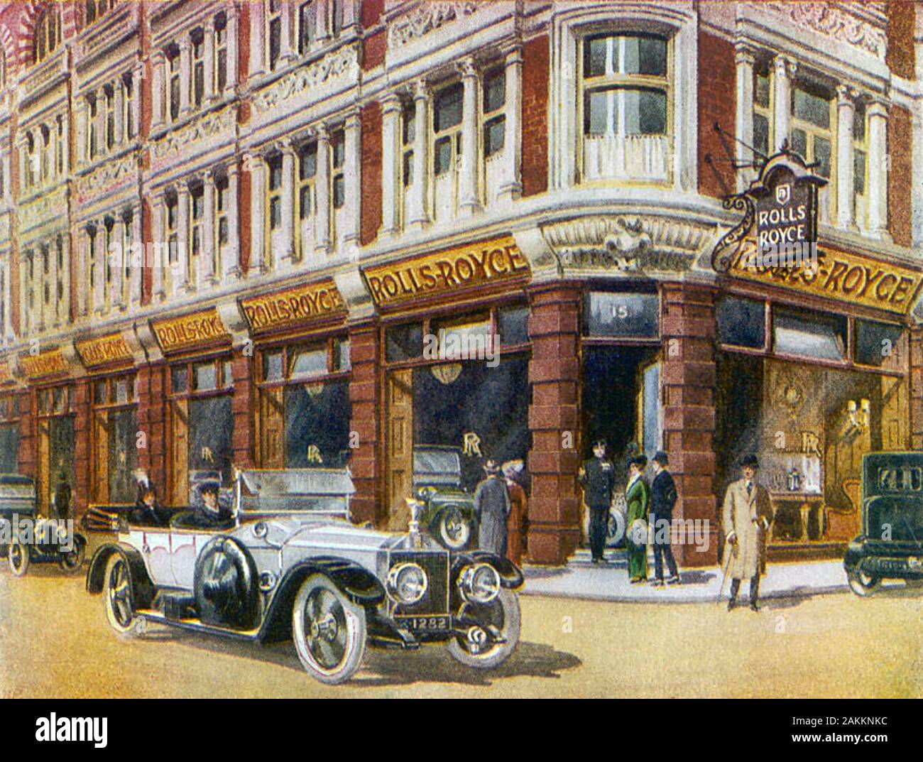 ROLLS-ROYCE d'exposition à 15 Conduit Street, Londres, vers 1915 Banque D'Images