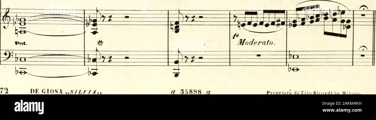 Silvia : tragedia lirica in tre atti . £ = =3^pprPHr^^pppiT irtp- -mai renderla calma geni al__ __torpo tra ì.. 72 DE "siLrut GIOSA" propres !" di Tito Bicordi ui Mi Inno h i j i. ? . Affettuoso. +. -". M. ?"- cret : > ; y P [) P 1 r 3^^M P Tu sol nia _ _ zi, van _ _ encore fille di ta, altro che uu fi* Moderato. 9h n b, n^± m ur u r r. .^ n .h qct =qc DGPSA ^^^ J-J PLAT S^* = = =3^c SILVI*. ^^ m Che ! Ue t> ;* i s 5" 1 ffi =^ * ? £ ? Ve __Non glio sta une te. Toffrouno _ spo, l'alfine lac_ * n j n.• nHìt smorz dans uj. : m nJh_T2 I)y. r n b dans § ^ lJT s r m m » ^ ~ZIT trp te LTP / ?T" ft =* É P I =3É BFC^ cret : ni Banque D'Images