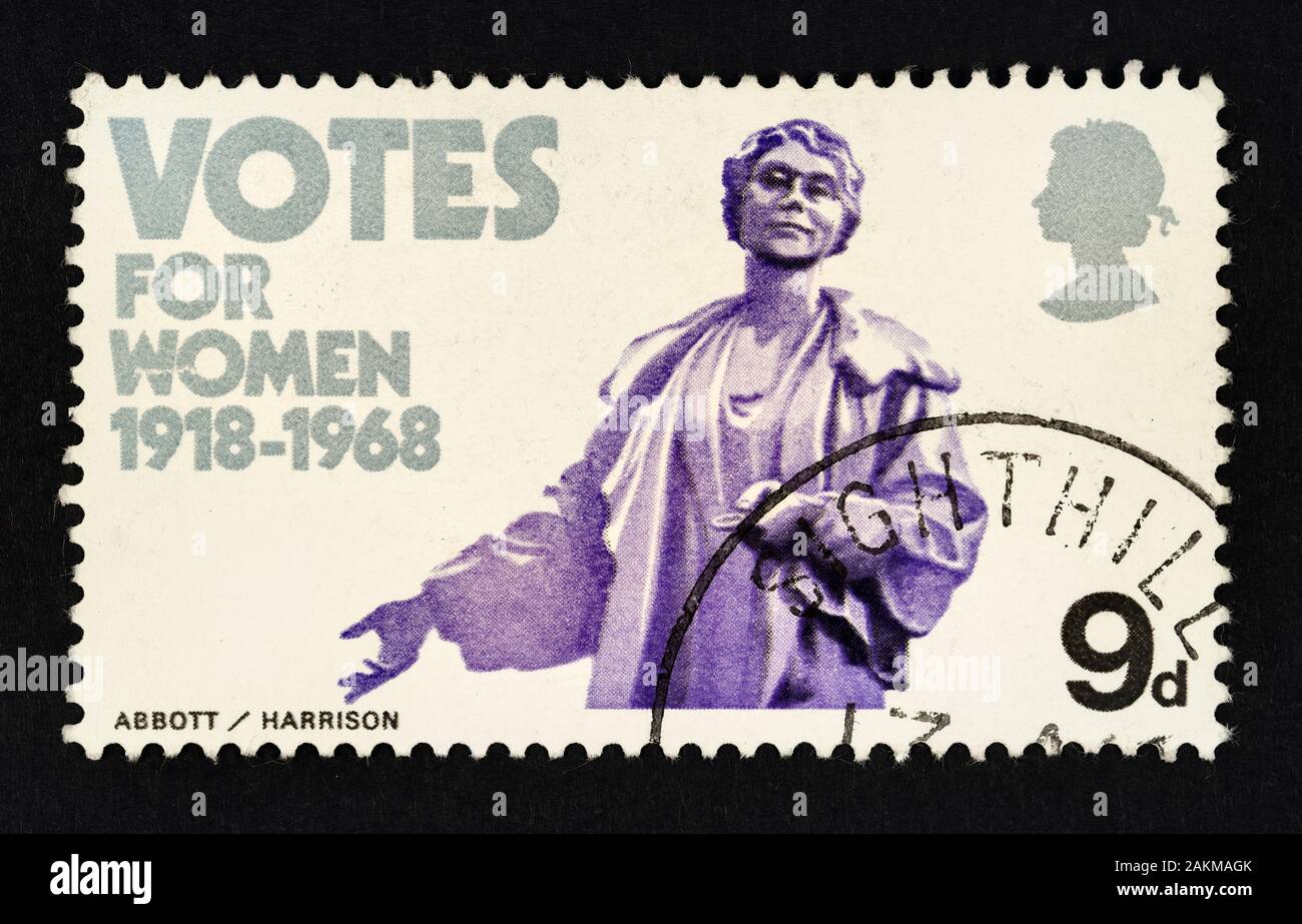 Votes Pour Les Femmes Postage Stamp Banque D'Images