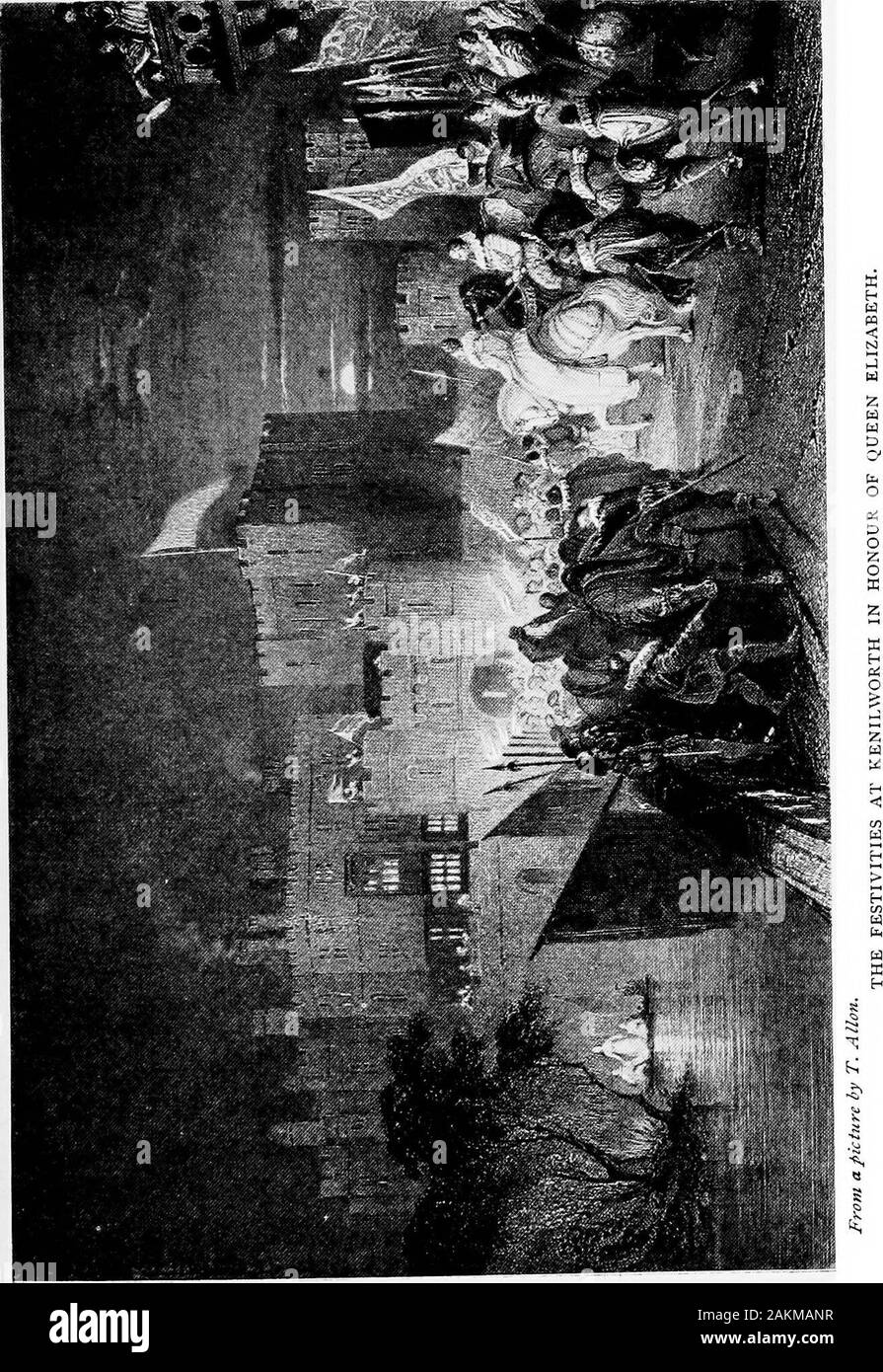 Le château de Warwick et ses comtes : à partir de la Saxe jusqu'à l'époque actuelle . e Kenilworth festivitieshad jamais produit dans le pays auparavant. Si theEarl de Leicester vias pas un grand homme, il était à leasta grand maître des cérémonies. Andpomp élégance et apparat avait des choses qu'il a compris.son organisation et la direction d'entre eux se sont élevés à près de varier - genius. Les théâtres de son époque couldhave lui a enseigné peu, et aurait pu apprendre lui muchfrom. Il savait comment utiliser tous les arts simul-simultanément dans le but d'affichage spectaculaire. Letus essayer de reconstruire le spectacle de l'oftho records Banque D'Images