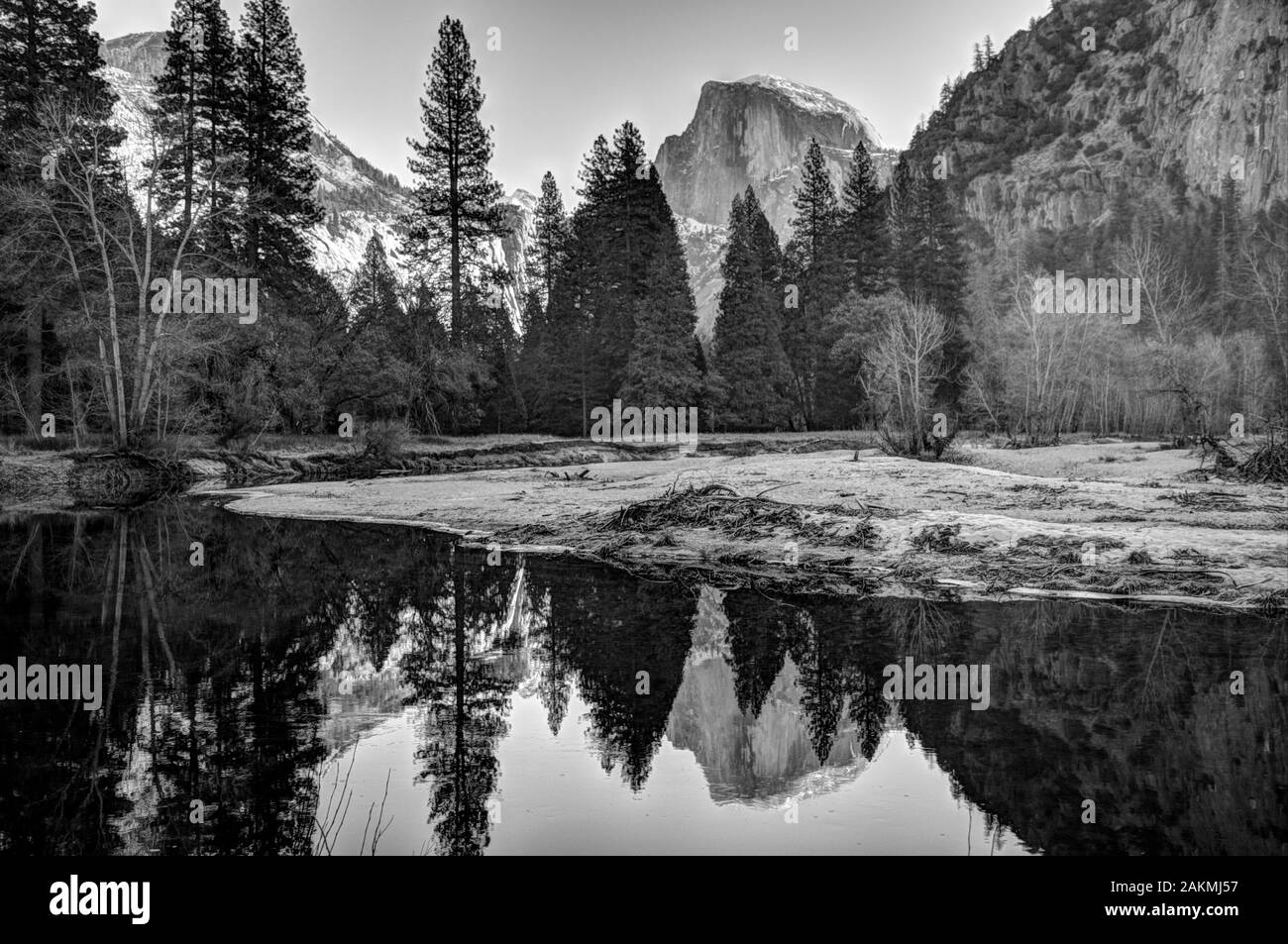 Point de vue de demi-dôme à Yosemite Banque D'Images
