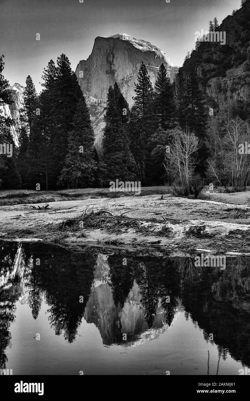 Point de vue de demi-dôme à Yosemite Banque D'Images