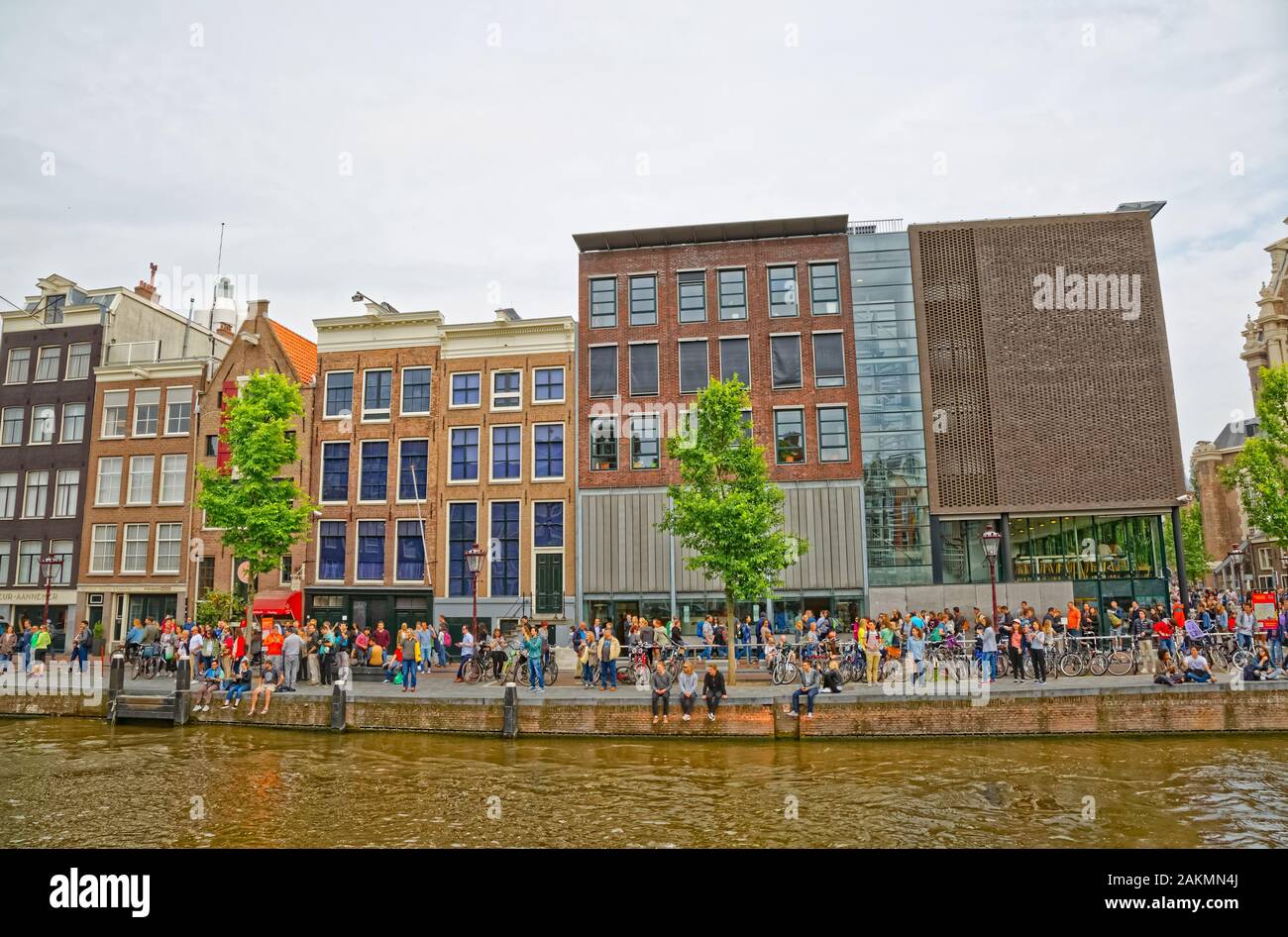 Maison d'Anne Frank à Amsterdam Prinsengracht street Banque D'Images