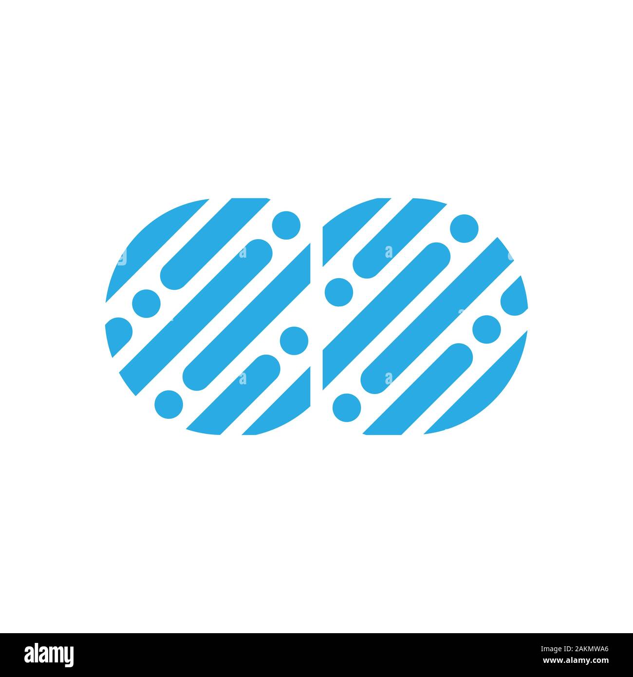 Gouttes de pluie logo symbol vector Illustration de Vecteur
