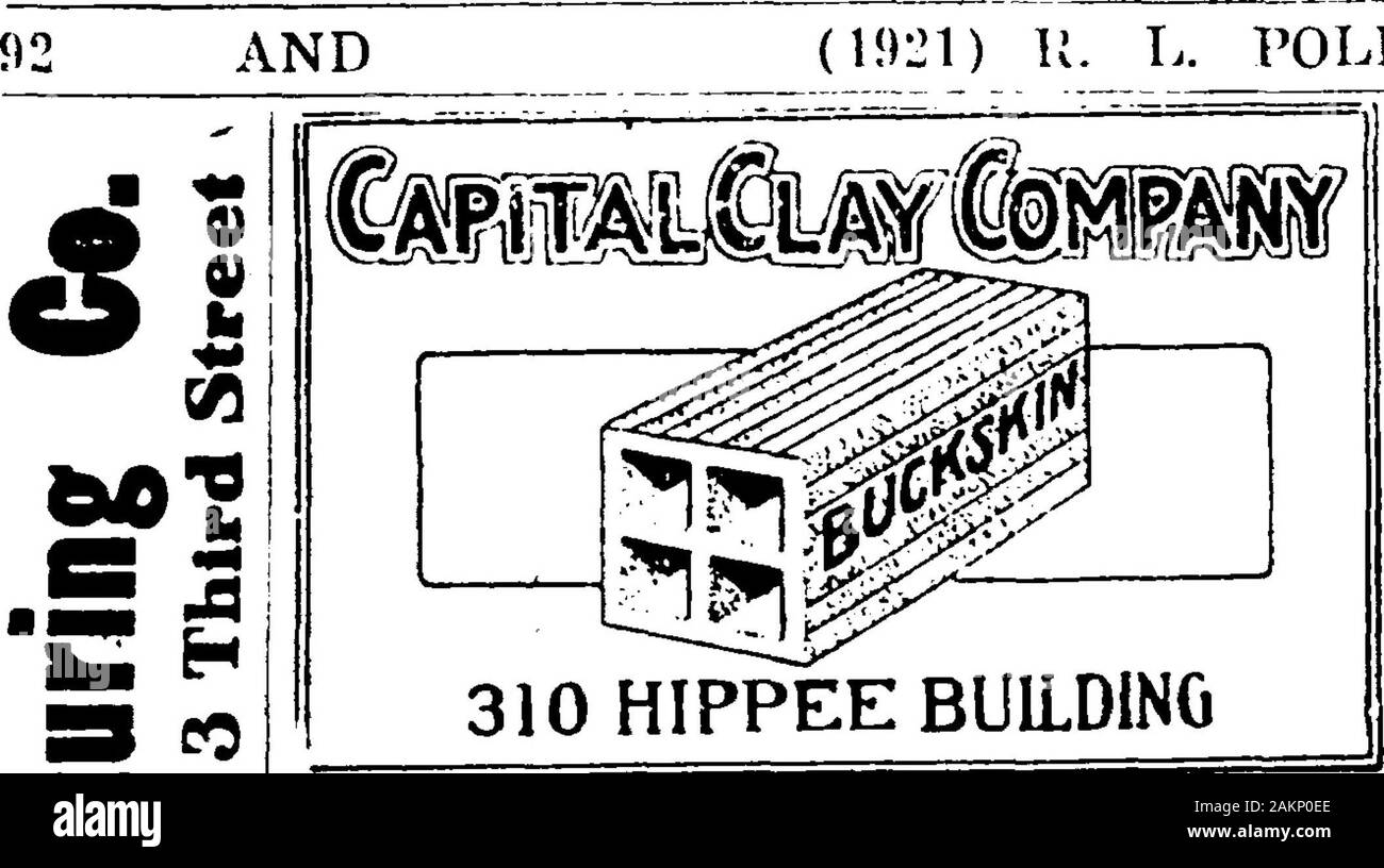 1921 Des Moines et Polk County, Iowa, City Directory . La ligne complète ll est modi-BLAIRMOTOR SHERRIFF CO. SUIS) lOClS J'SIKI I I s 5 V 0 o om O&gt ; X a 90&gt ; *T3 o à C 00 S ELECTRIb cohtractor^ , COi FLOYD A. WALLCE. PreaidentIcii Chtodeliciv ia). Fa v et Everythlno. électrique J 1013 CONTRACTORt Phont rREtt criquets noyer 5738 Retair JOnr moteur Travail 8 peelclf rDcctr [oBl] de toutes les réparations Kki& HARPER & SONS 393 NOYER 950 TÉLÉPHONE Bâtiment Fleming et dispositions GRAIN New York et Chicago. POLK & CO.S res ET CO ? 5 Banque D'Images
