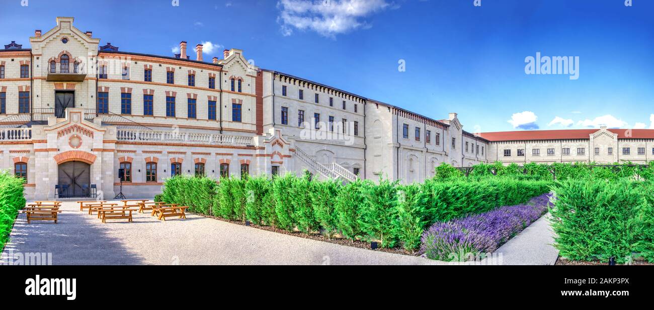 Anenii, Moldavie – 06.28.2019. Castle Mimi Winery Factory and Resort en Moldavie, le jour ensoleillé de l'été Banque D'Images