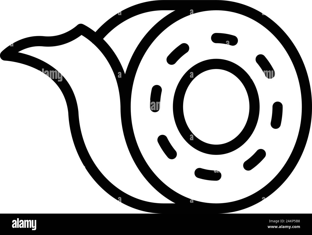 Icône électrique Bandage style du contour, Illustration de Vecteur