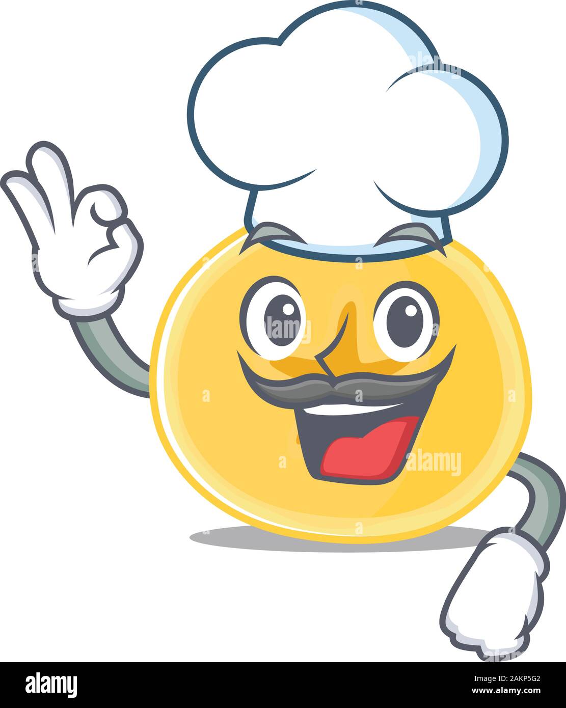 Chips de banane personnage vêtu de costumes chef et white hat Illustration de Vecteur