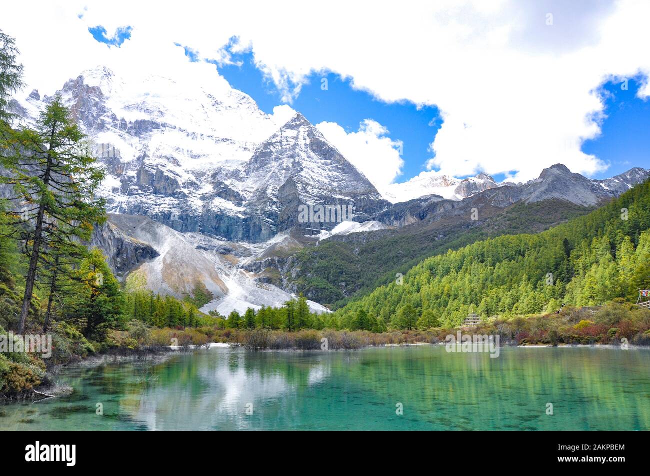 DaoChengYa butyl scenic area dans la province du Sichuan Banque D'Images