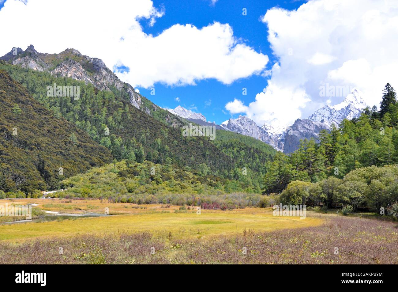 DaoChengYa butyl scenic area dans la province du Sichuan Banque D'Images