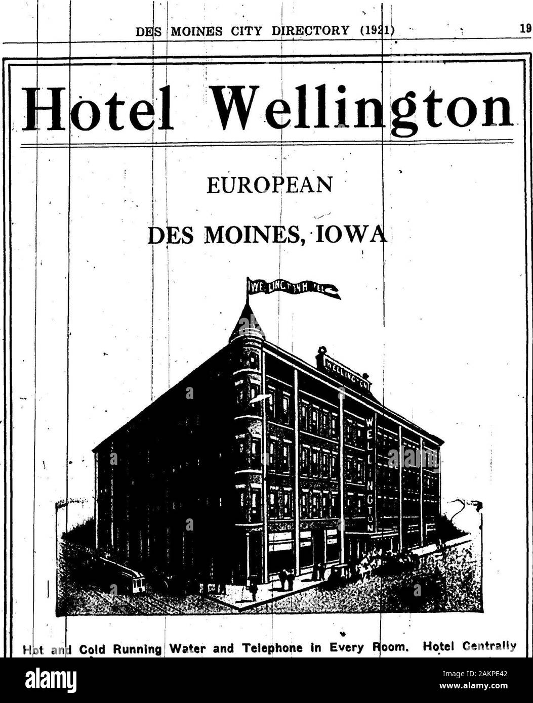 1921 Des Moines et Polk County, Iowa, City Directory . Les BAINS 300 : Salle de café e r le thé chinois Prix T.HALWJ H. HOFFMAN, Man^gMINTON erManager, Assistant. RunningLodated^et froid près de gros. andTheaters ^o Trois pâtés de maisons de l'eau et téléphone dans chaque chambre. Hôtel dans le district de détail, des bâtiments publics de l'île et Jnlon andRock Stations. 200 chambres-BATHliooijis 50avec confidentialité sans baignoire 75c à 1,75 $ JE Reims avec ba^h $1.50 à $3.50 H .6. J'^Titulaire 20 25,5 M€ (1921) R. L. Polk & CC ?S Nouveau gird (européen) Meilleur hôtel à Iowas absolument capital WSMB IGNIFUGE IRI Banque D'Images