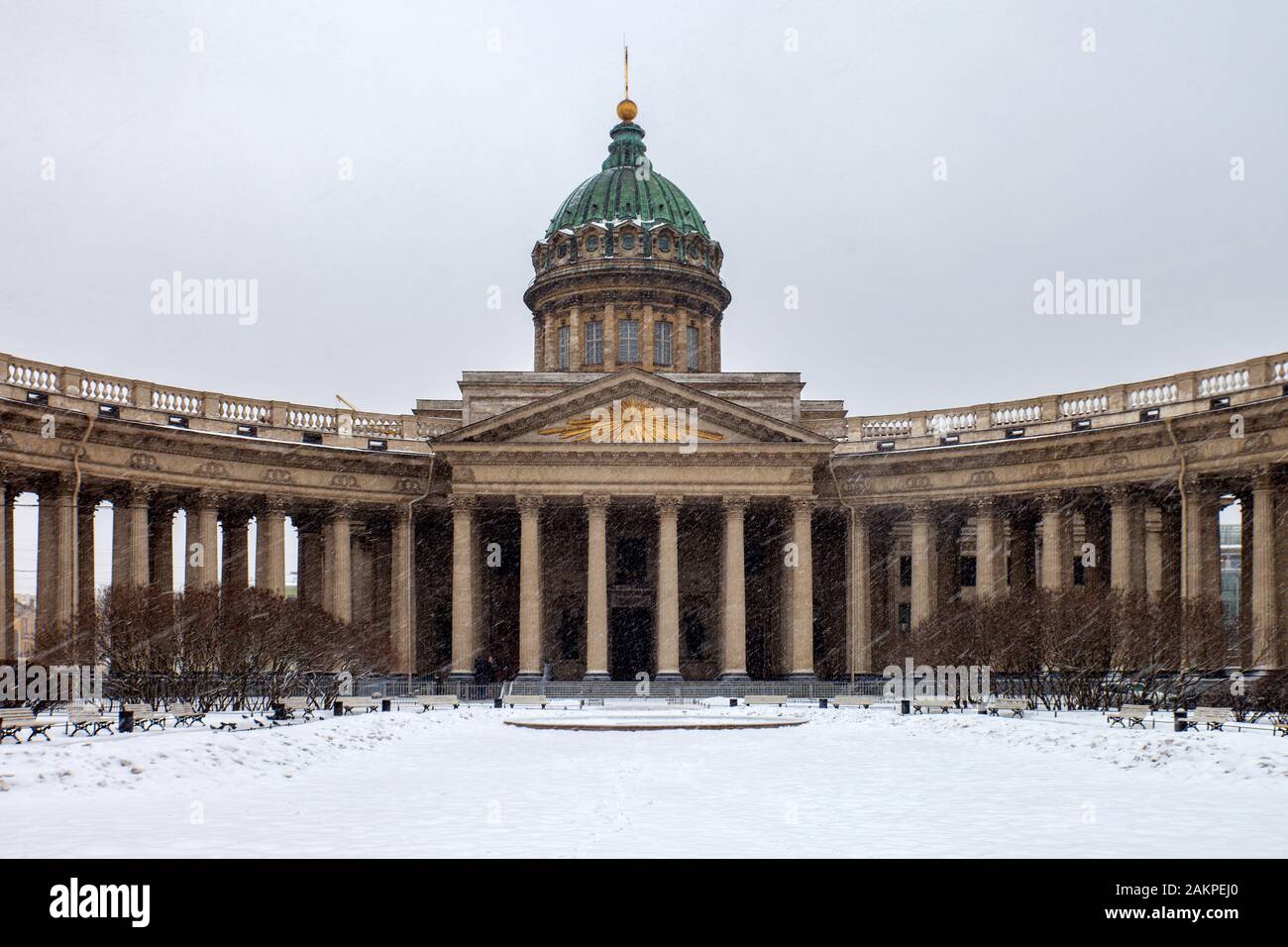 St de la Russie. L'église de Kazan de Saint-Pétersbourg Banque D'Images