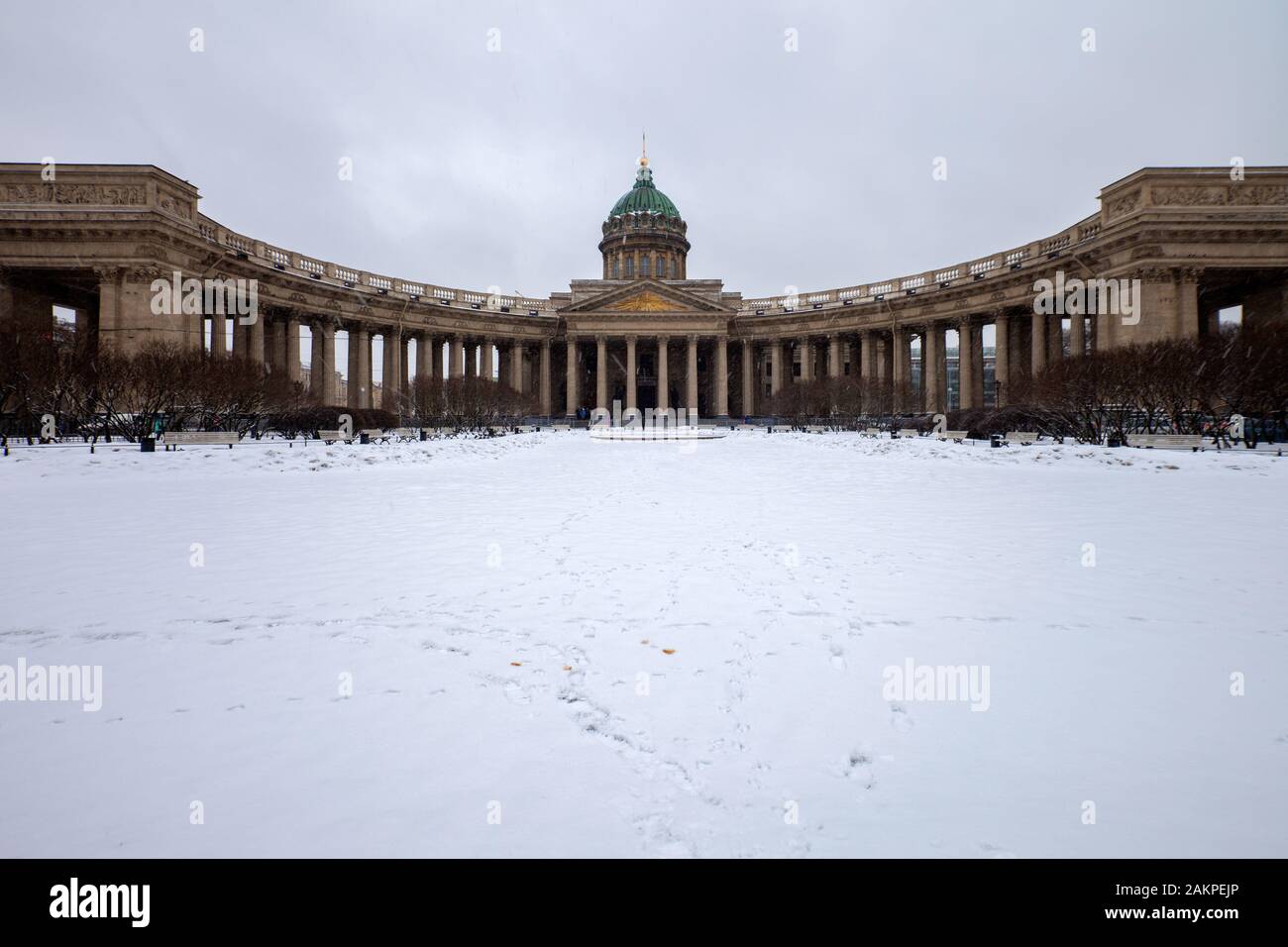 St de la Russie. L'église de Kazan de Saint-Pétersbourg Banque D'Images